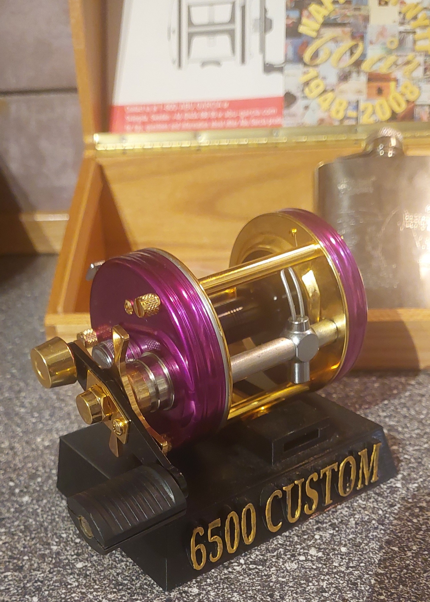 Custom Abu Ambassadeur 6500 reel with mixed parts