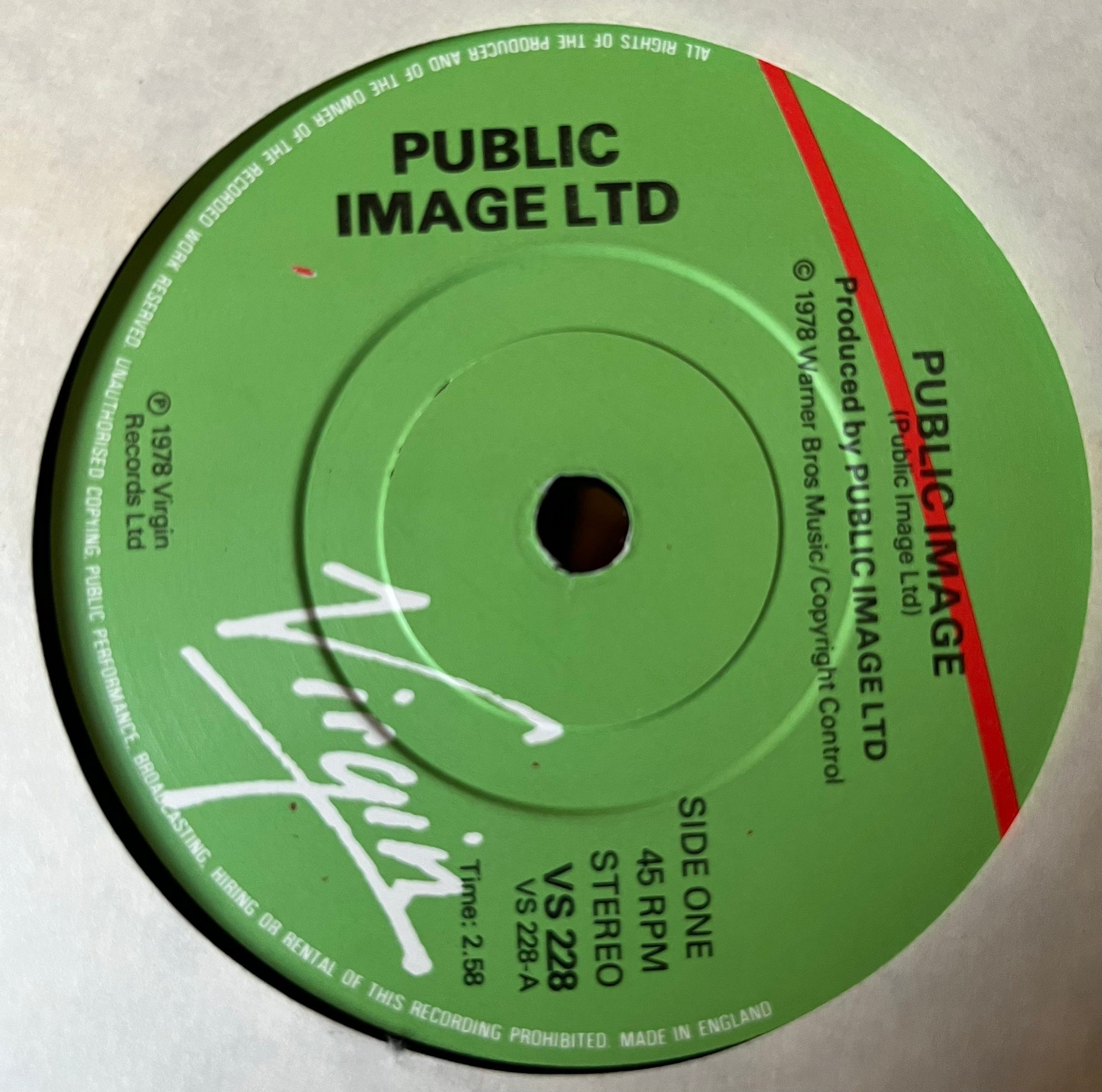 Public Image Ltd Public Image The Cowboy Song Virgin, UK, 1978.