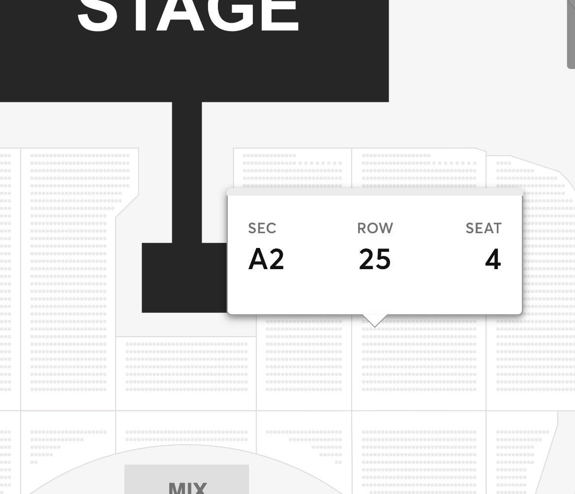 What does VIP seating include for Ateez concerts?