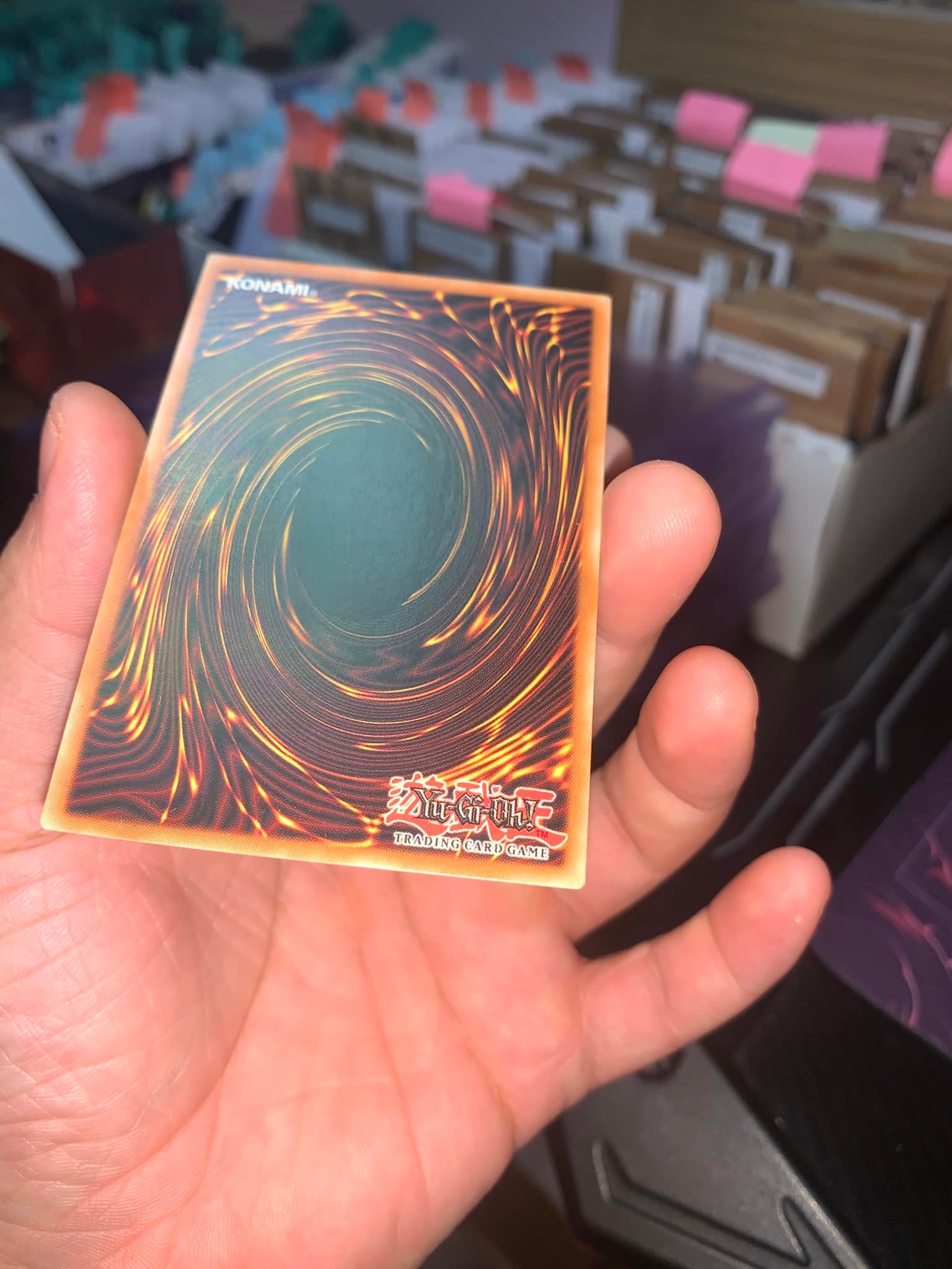 yugioh card backside Konami TCGACC197 Yu-Gi-Oh Standard Back Sleeves (50 Pack) Card back scuffing - please