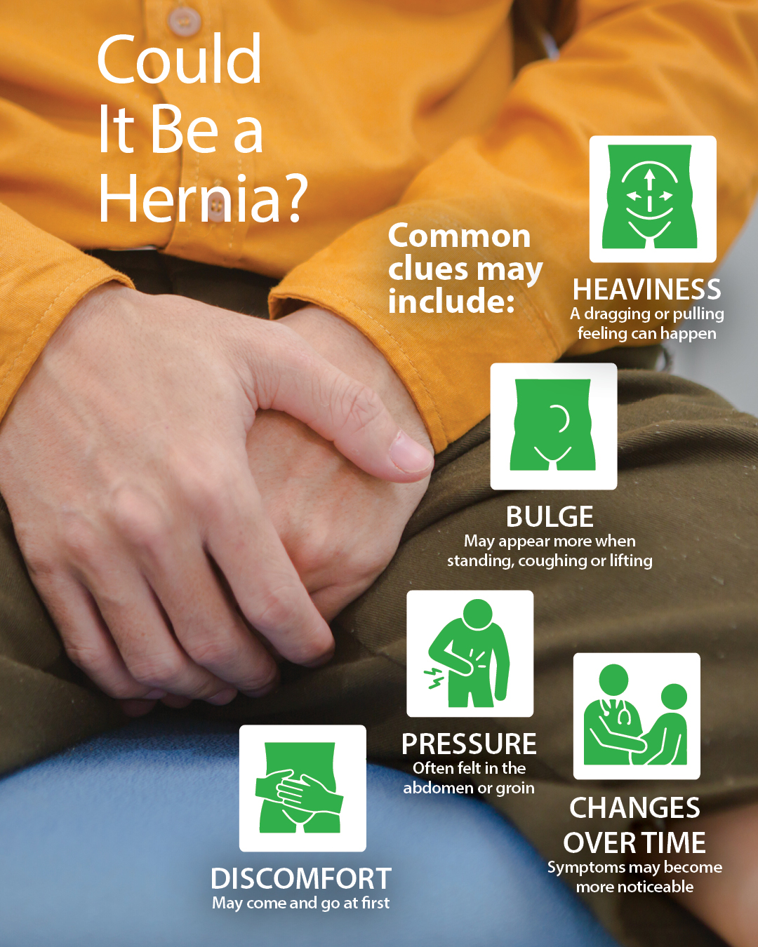 umbilical hernia bpc-157 Not all hernias cause sudden or severe pain. In fact, some start with symptoms that are easy to dismiss. What many people don't realize is that hernias do not go away on BPC-157 'why it doesn't accessories Quantity:1 Pack