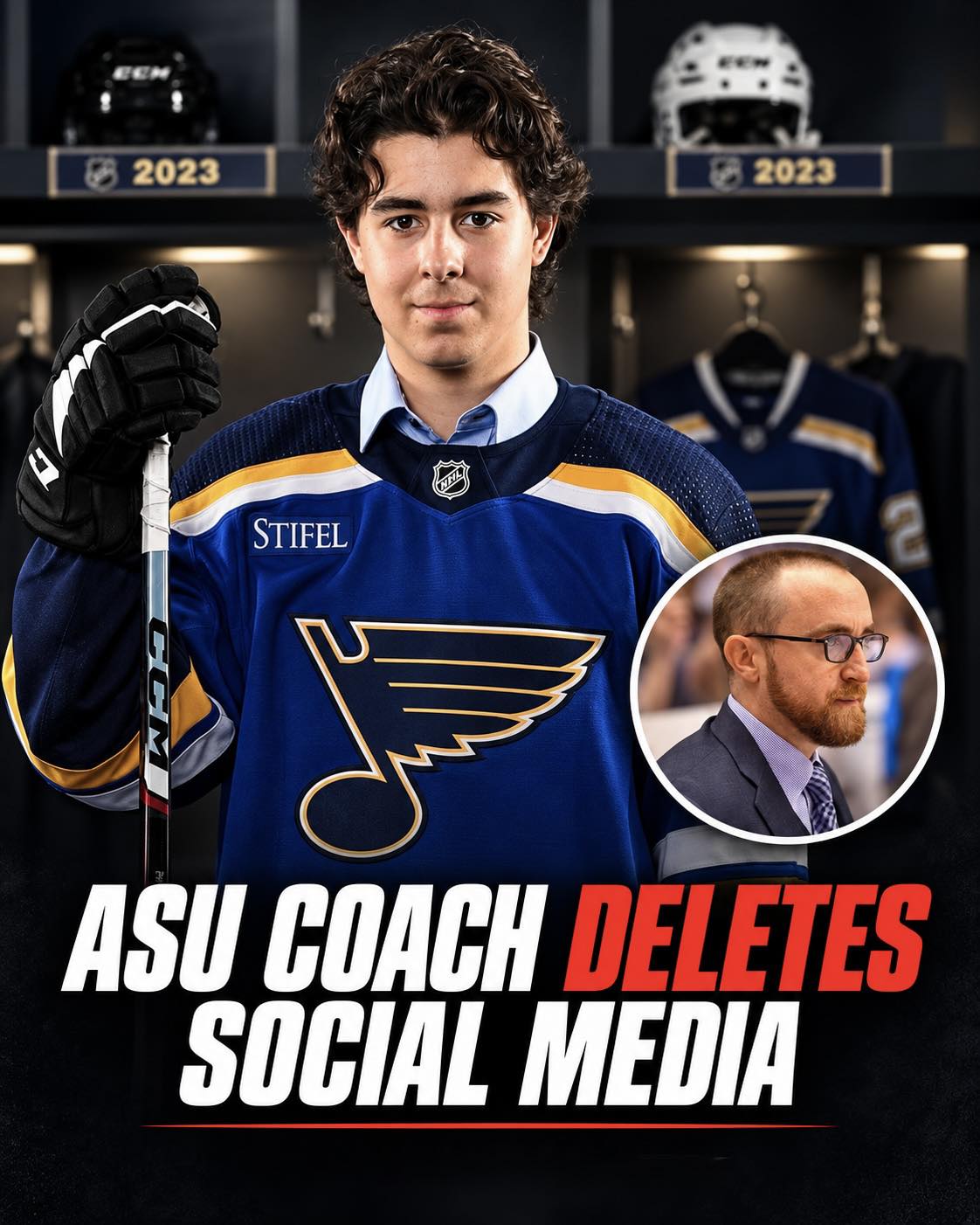 Arizona State head coach Greg Powers deletes social media account