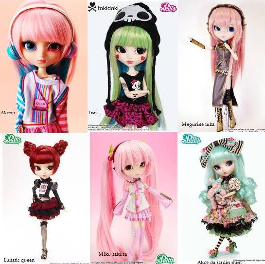 Pullip - Un petit sondage ? Voici six pullips qui ont des couleurs de ...