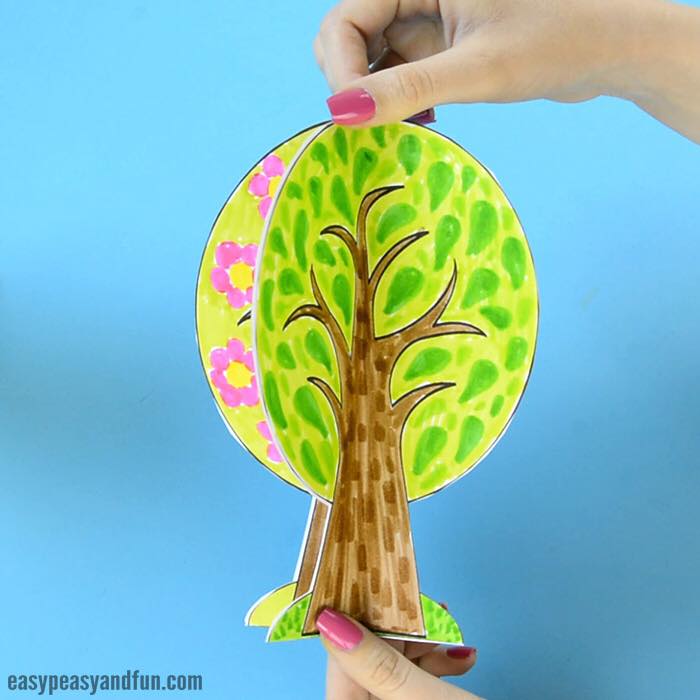 Four Seasons Tree Craft With Template... - Easy Peasy and Fun