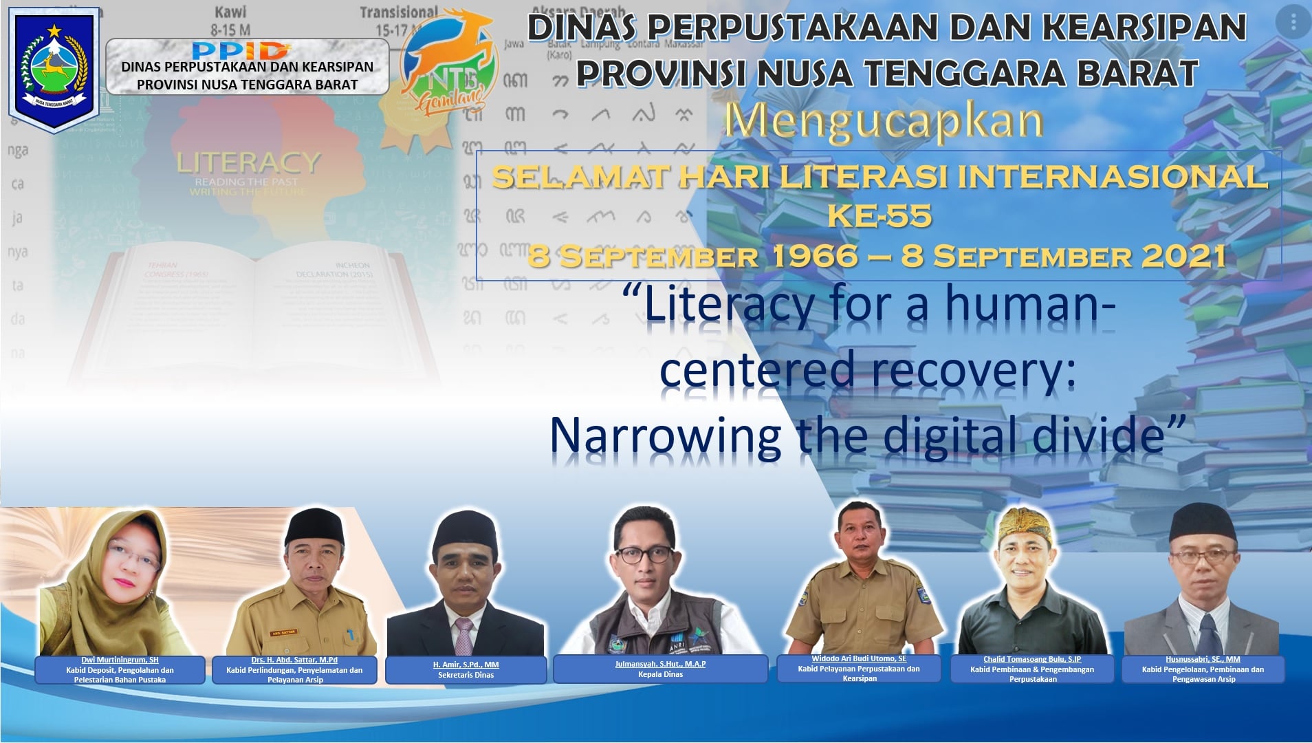 SELAMAT HARI AKSARA / LITERASI... - Pusda & Arsip NTB