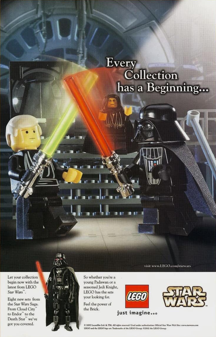 Vintage Lego Star Wars magazine advert from 2002! 🤩