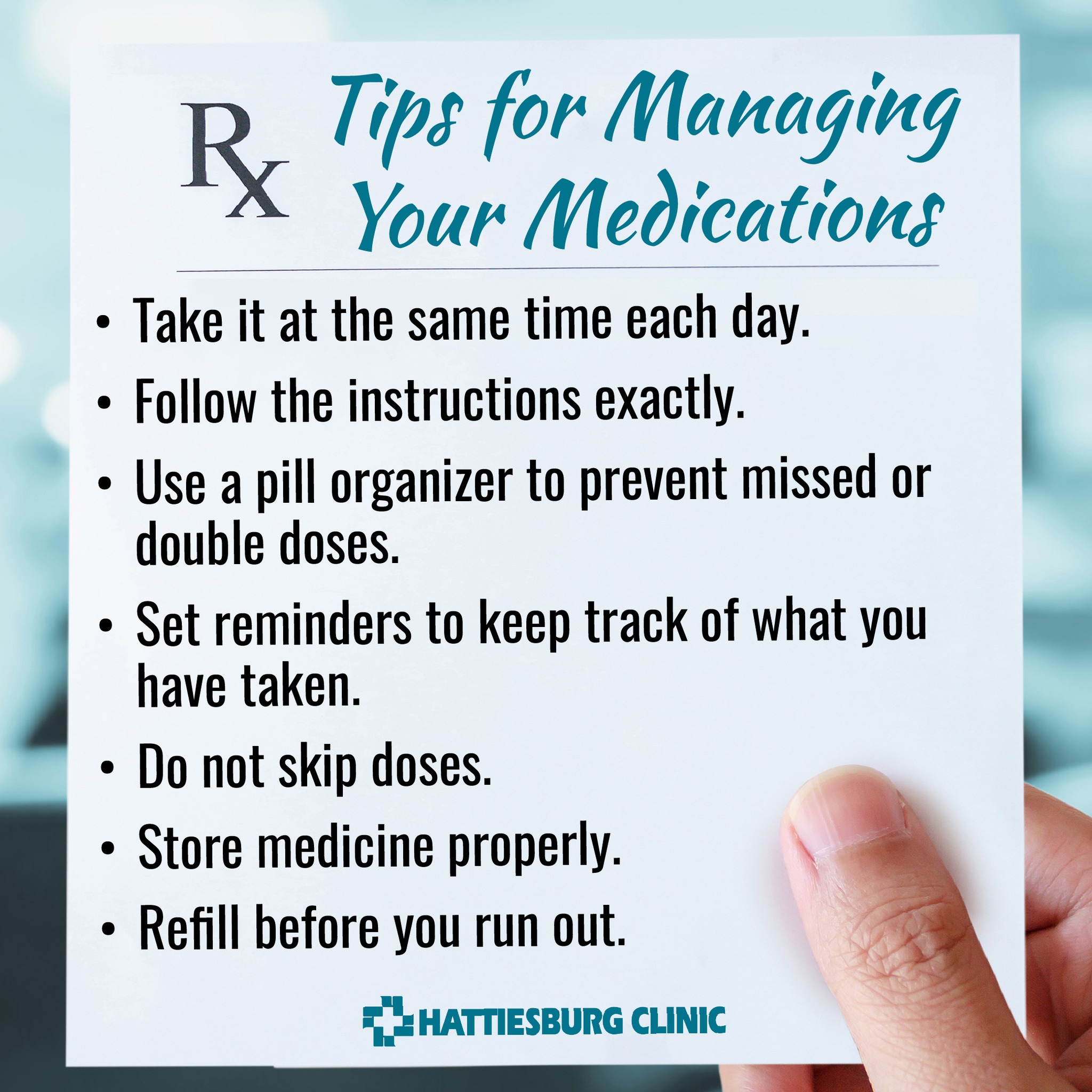 Hattiesburg - Taking your medication as prescribed is one of the most ...