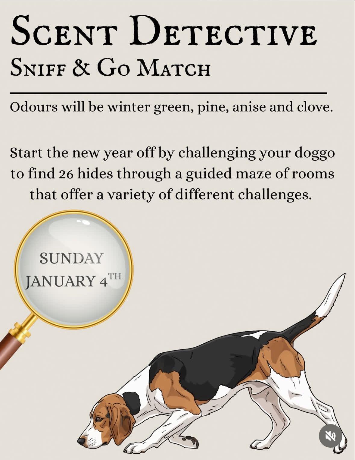 Red - Come join the fun as your first sniffing event of 2026! More info ...