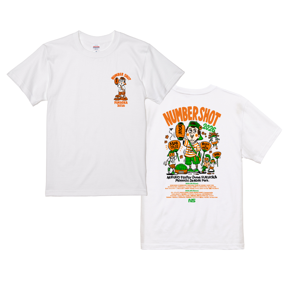 福岡NUMBER SHOT 2026 モンチッチ Tシャツ ナンバーショット NUMBERSHOT 2026 Tシャツ付き／タオル付きチケット グッズデザイン発表
