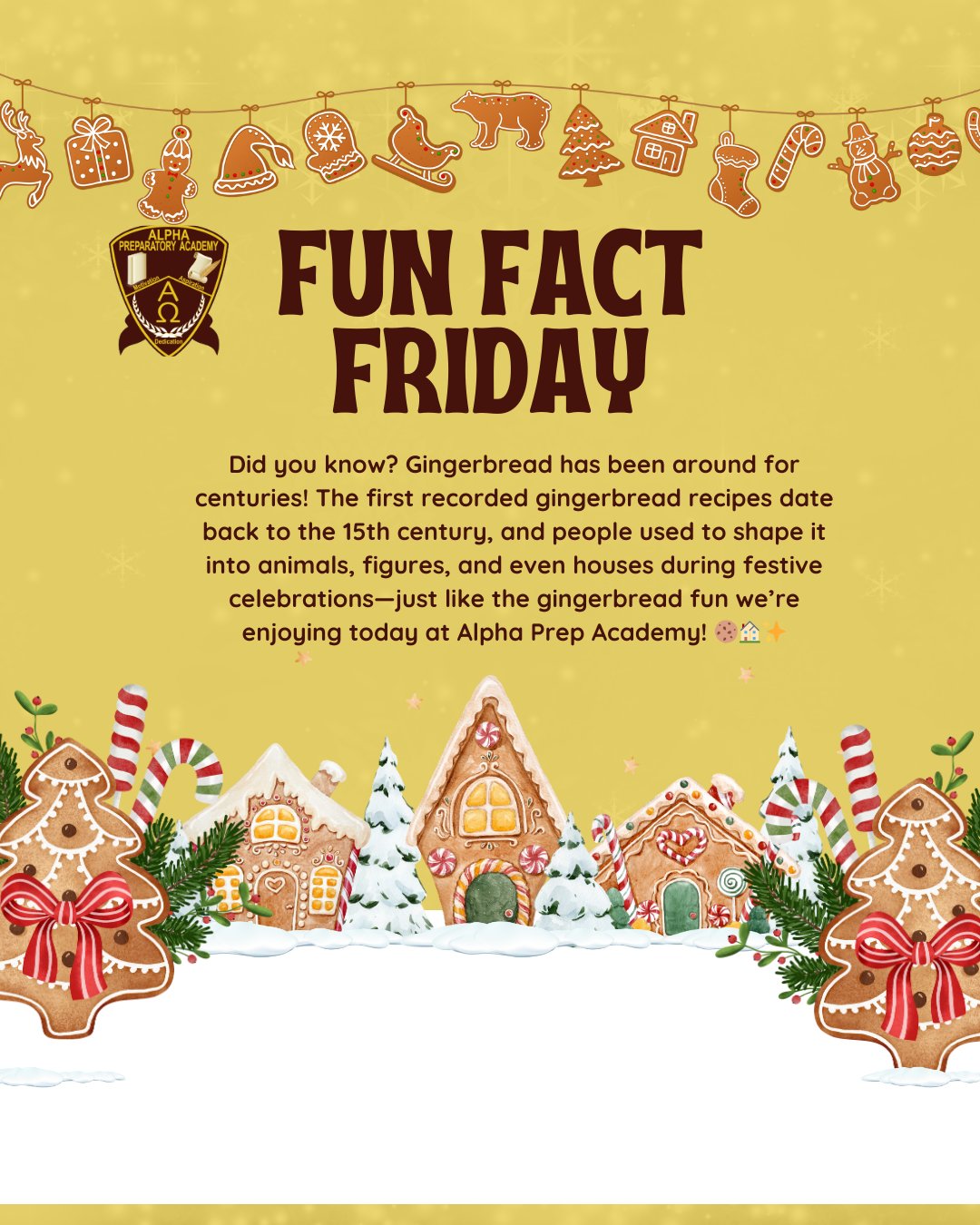 Alpha - 🌟 Fun Fact Friday! 🌟 Did you know? Gingerbread has been around ...