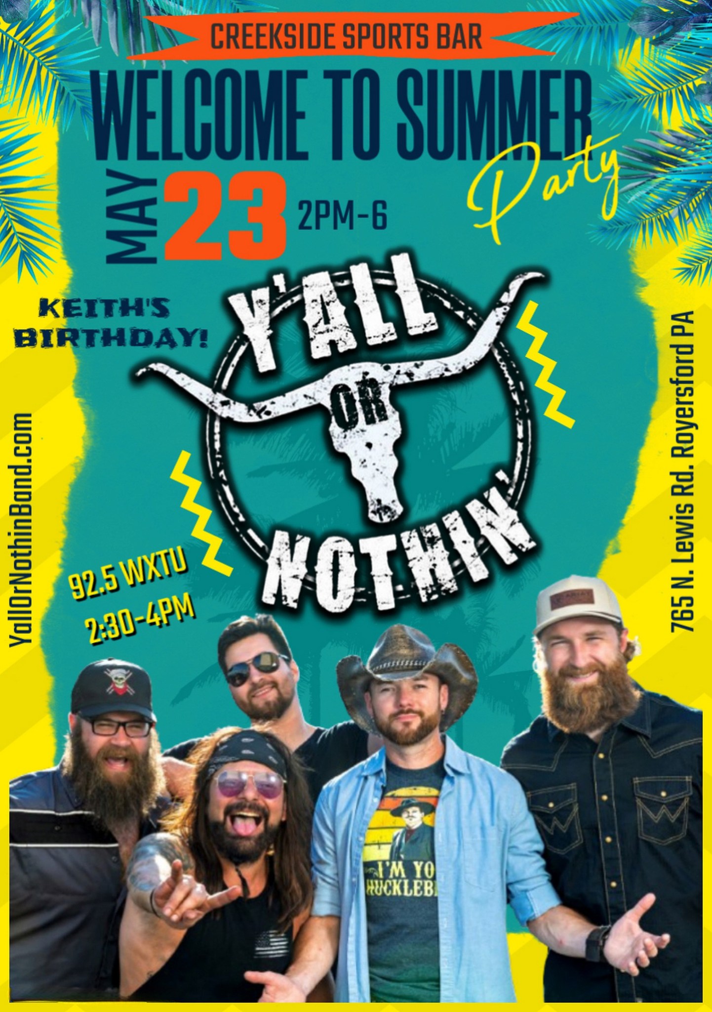 Y'all Or Nothin' @ 2026 Creekside Welcome To Summer Party w/ 92.5 WXTU!