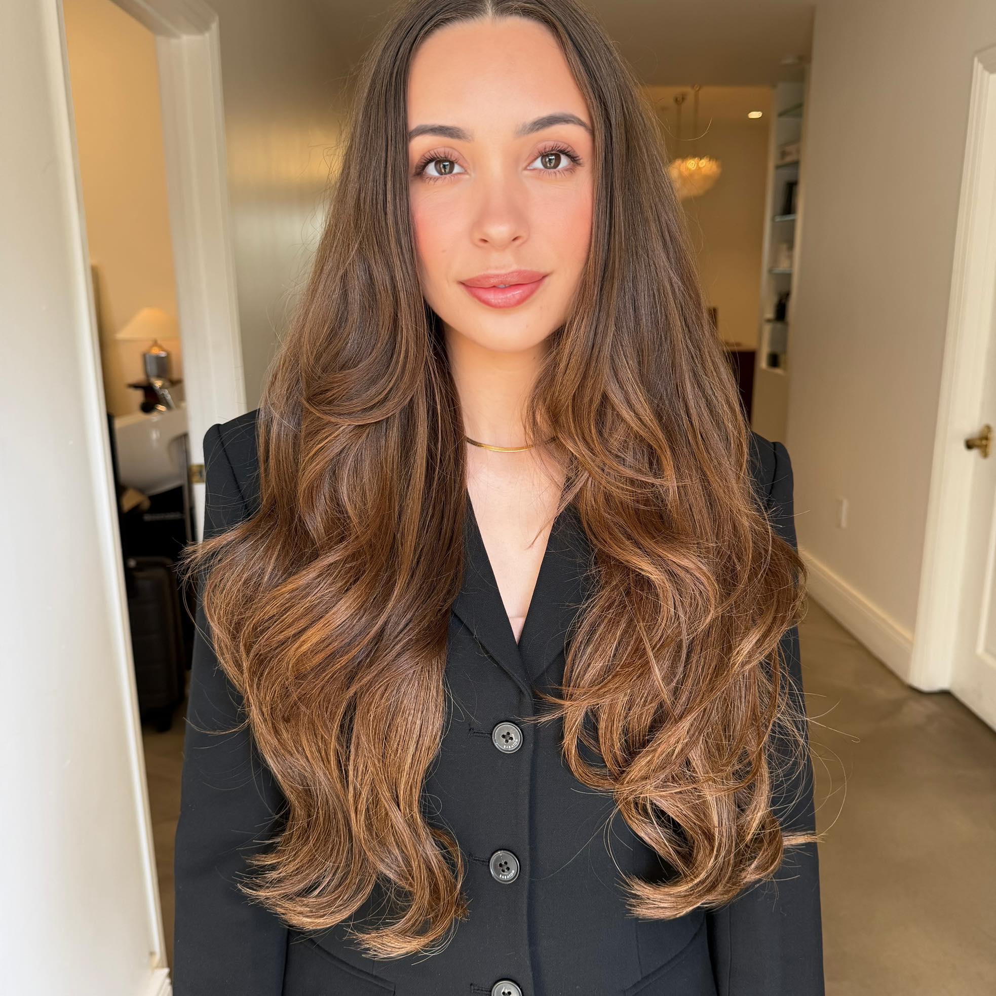 Hybrid install Hair Extensions | LINEONE Hair shade 16 on the beautiful ...