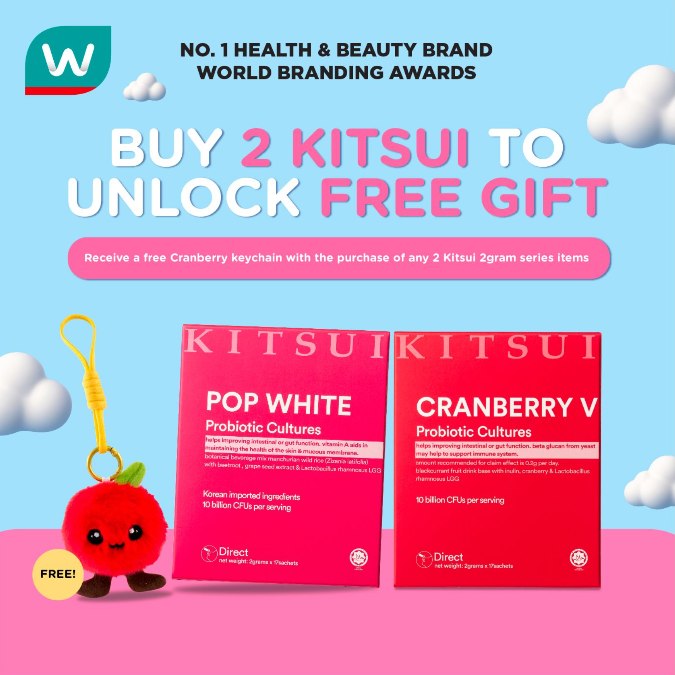 kitsui glutathione Wellness made simple, convenient and easy to fit into the daily routine! Discover 2g Synbiotics, thoughtfully formulated to support modern women's wellness! 💪🏻 Shop now at #WatsonsMalaysia STORES & ONLINE! 🛍️ Involvement of intracellular glutathione HHN Option:4 Packs (60 ct)
