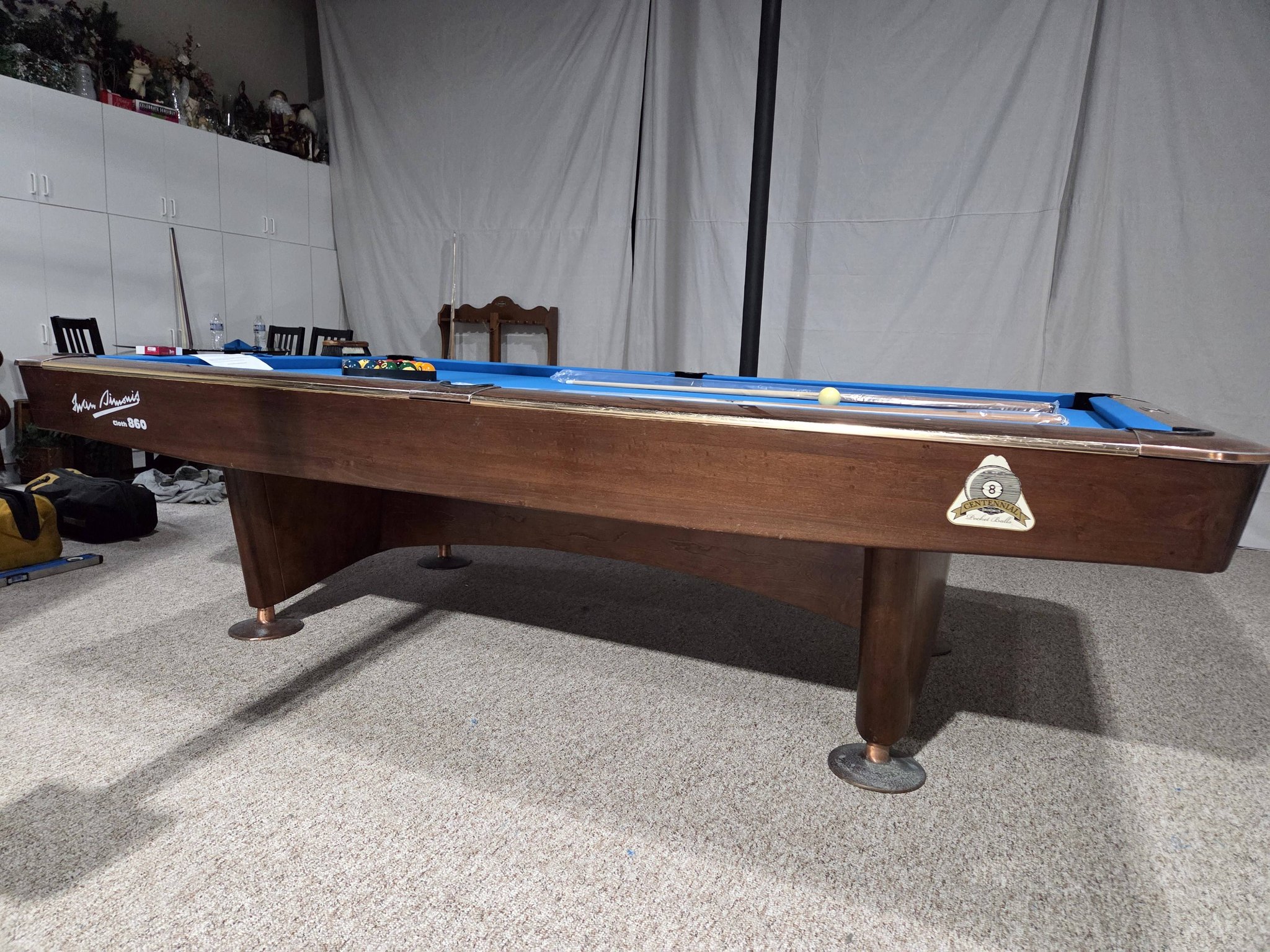 Brunswick Gold Crown 3 installation with Simonis 860 cloth