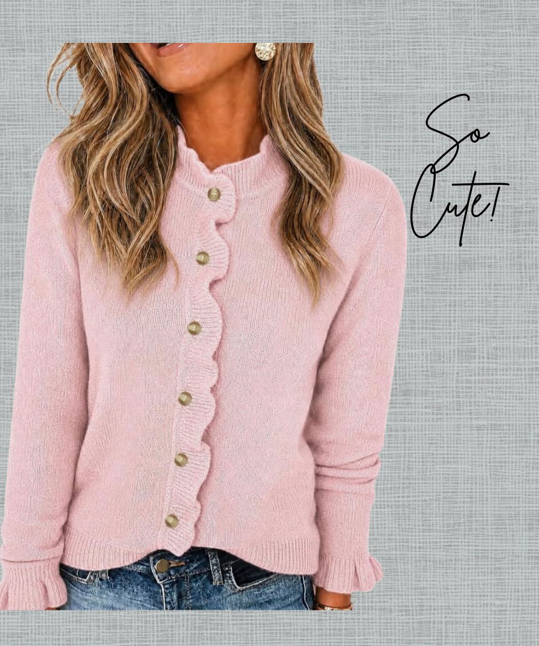 ⭐︎mi様⭐︎【ё】eyelet lace compact cardigan Super cute cardigans!! I love, love this new style! 🔥🔥 They drop