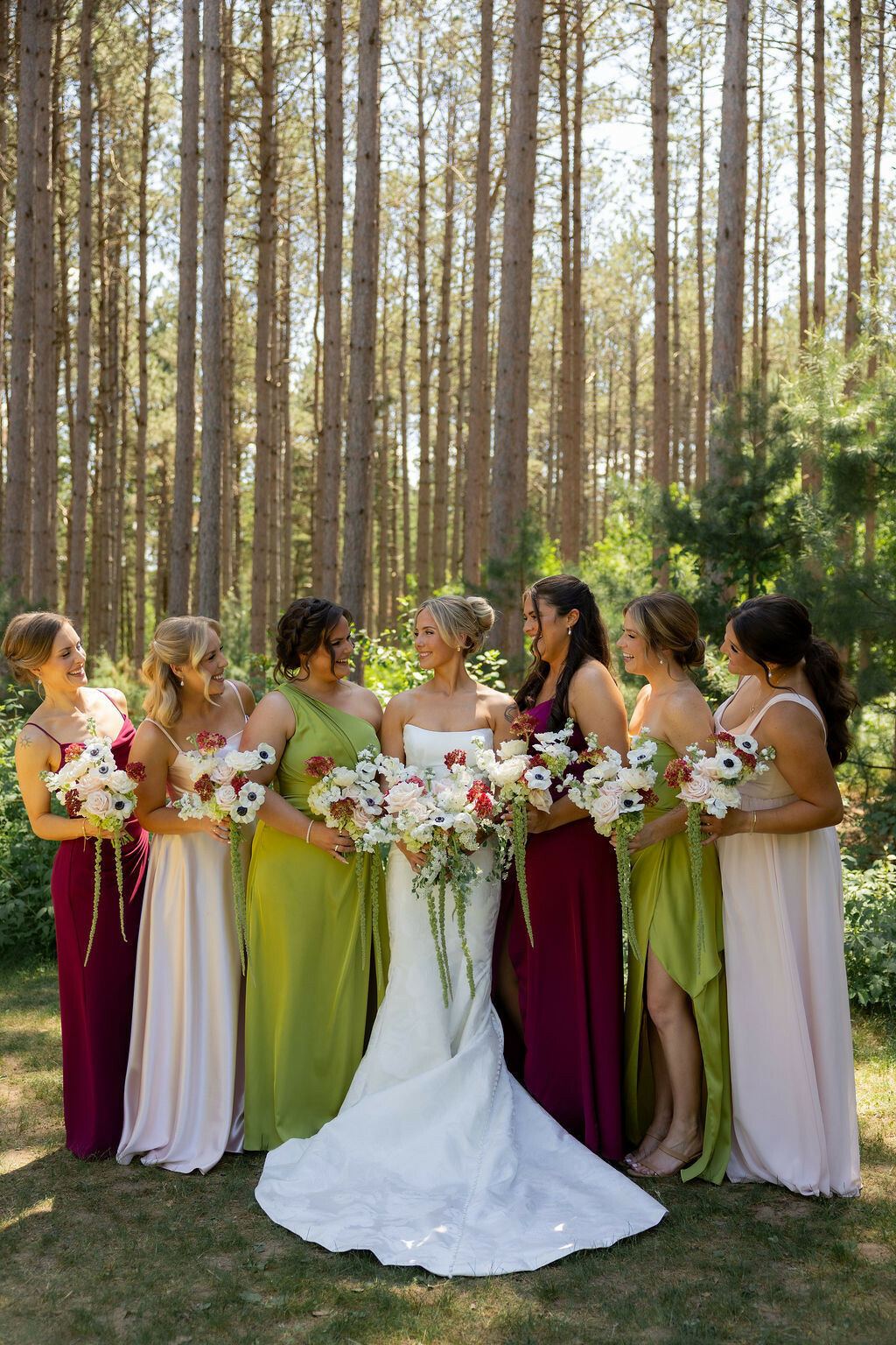 vibrant bridesmaid dresses Colorful are bringing personality to summer weddings, and we're here for it. From bold, shades to a mix of colors that feels completely your own, your bridal party doesn't mismatched floral bridesmaid dresses