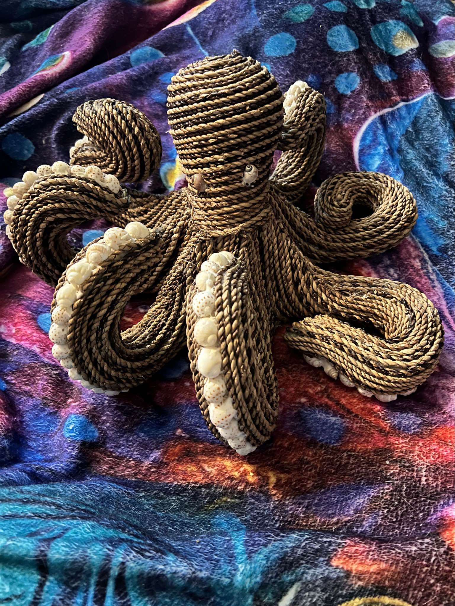 Only one! Rope and shell octopus from Galveston - Needlecrafts & Yarn ...