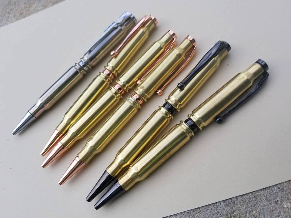 Unique .308 bullet pen made from real shell casings