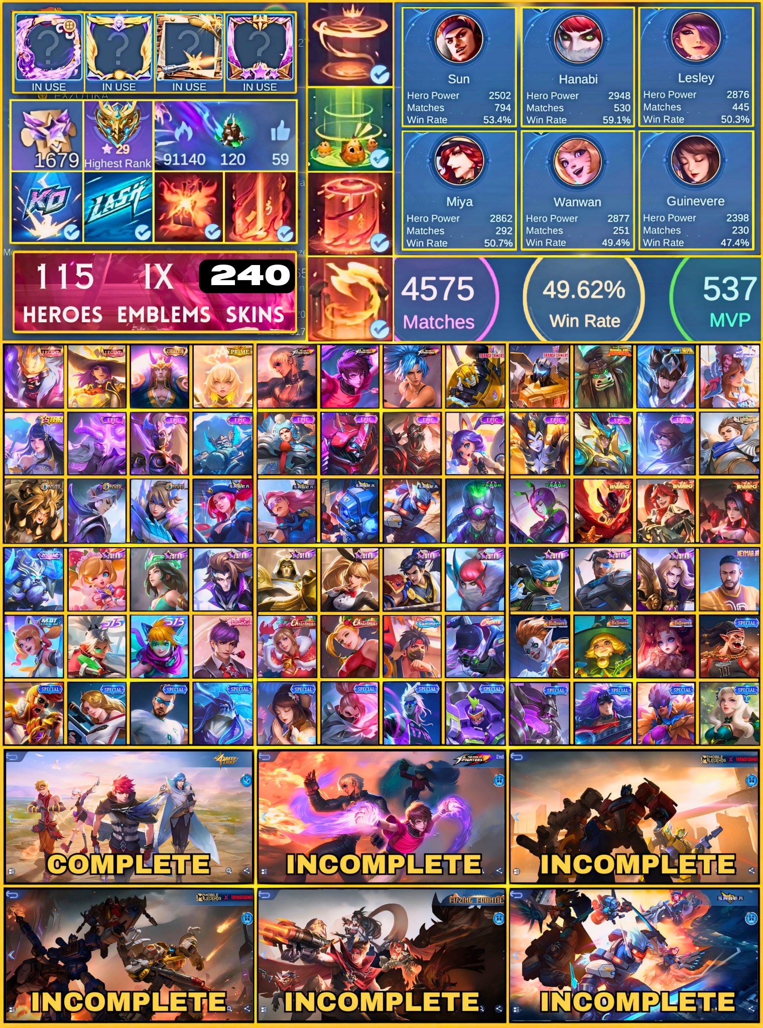 Sell or swap with MLBB (midman)