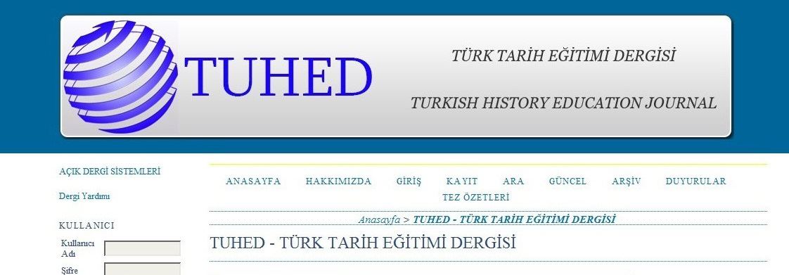 Tuhed (Turkish History Education Journal)