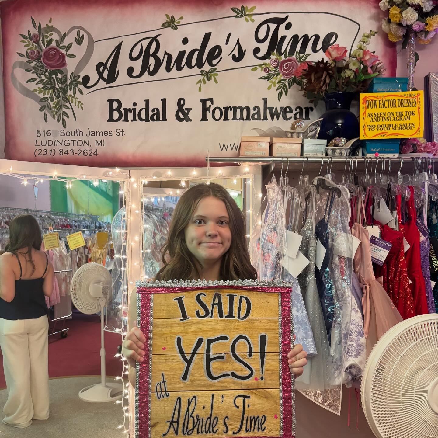 places to get homecoming dresses in michigan Manistee High School at A Bride's Time Bridal and Formalwear prom dresses 2024