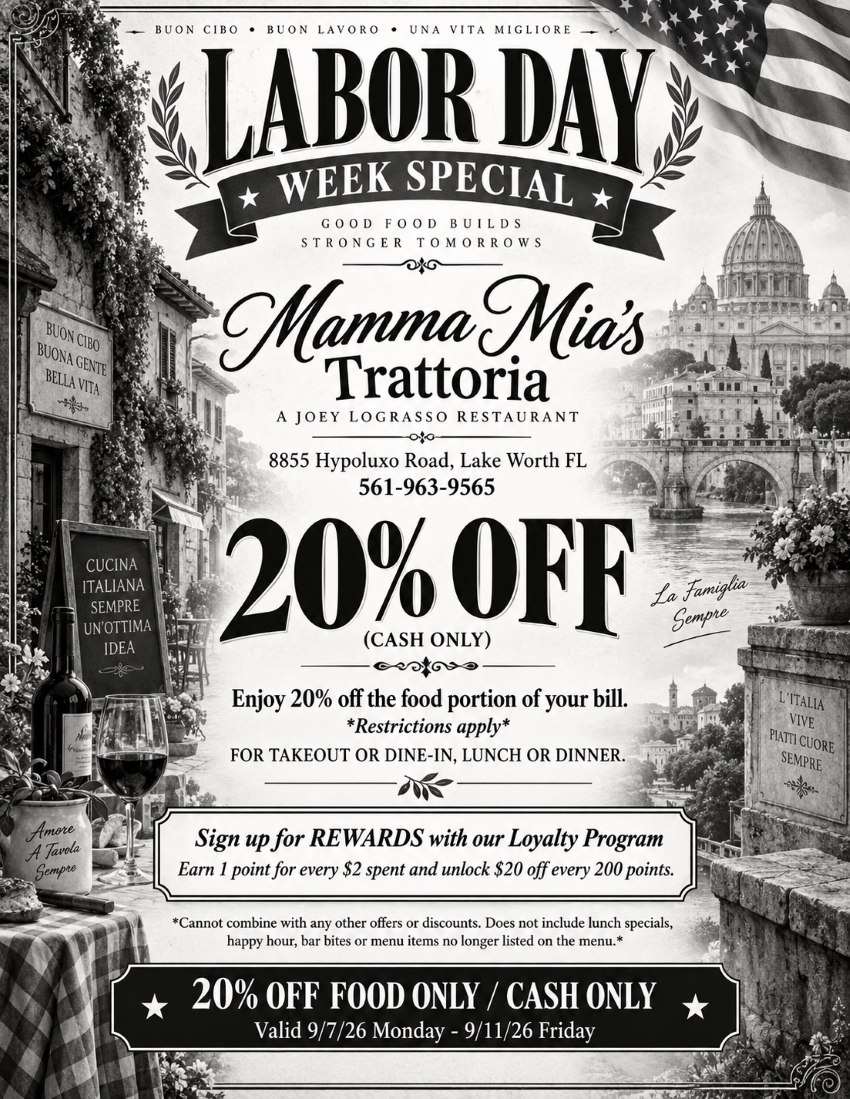 Mamma Mia's Trattoria | Lake Worth FL