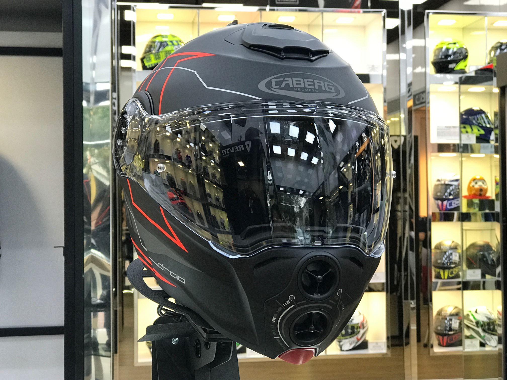 Caberg Droid Blaze - Matt Black Red Fluo! Promotion Price: $339