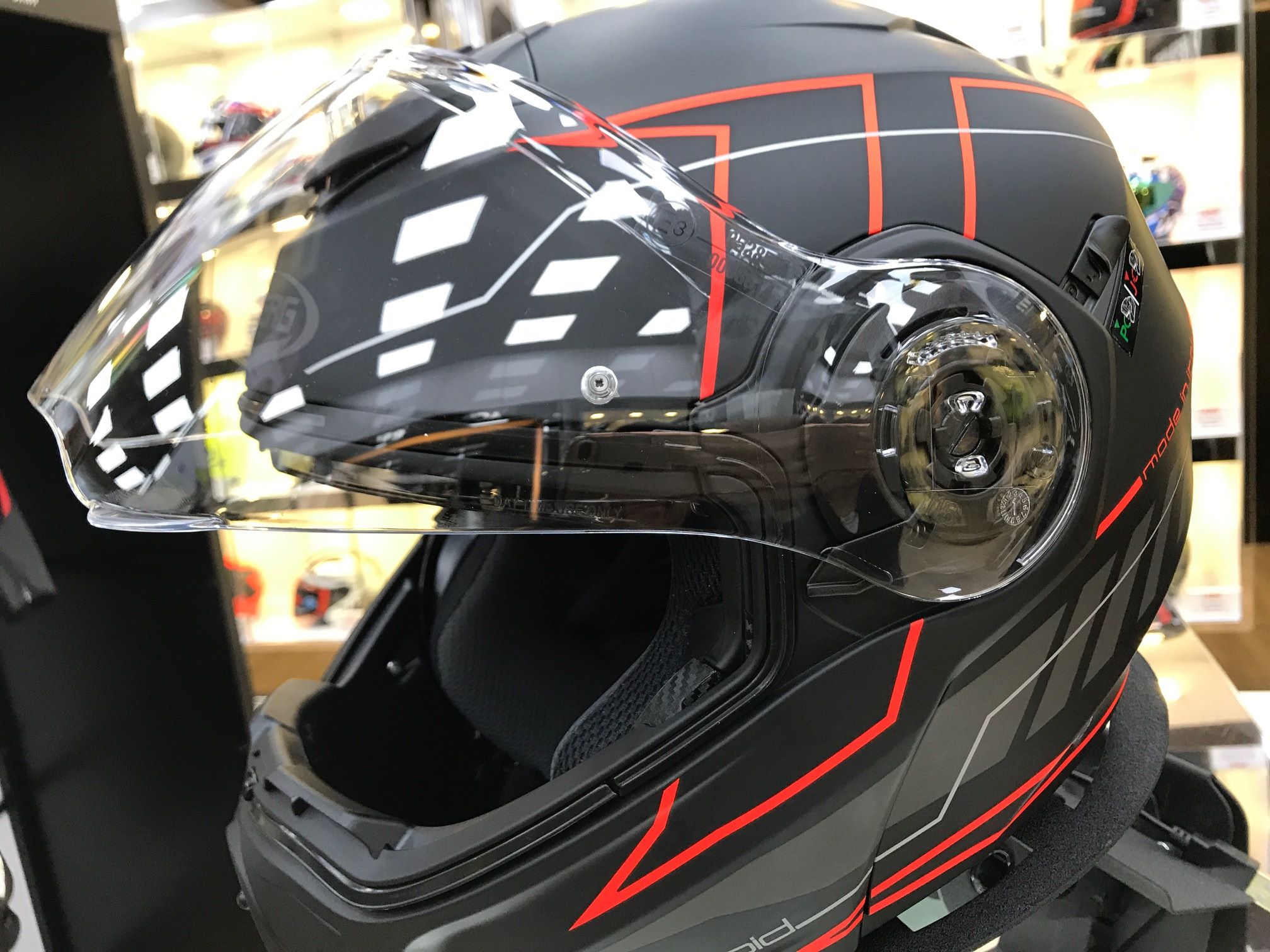 Caberg Droid Blaze - Matt Black Red Fluo! Promotion Price: $339