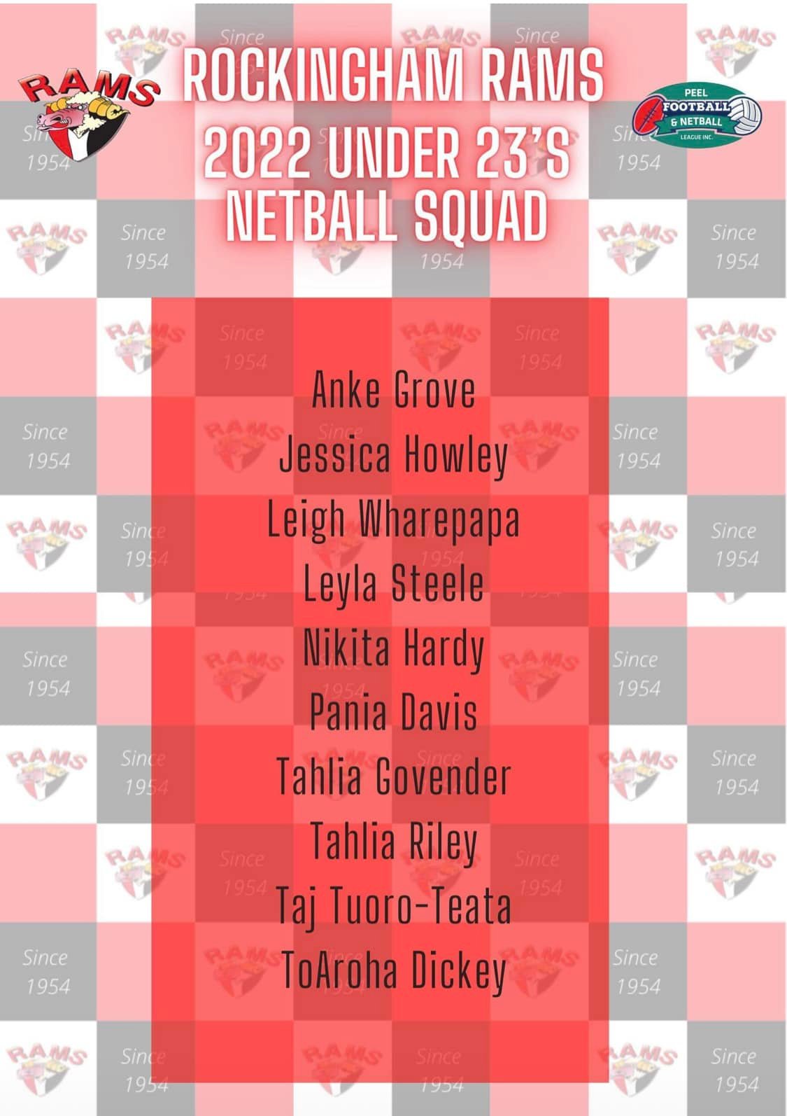 Announcing... - Rockingham Rams Football & Netball Club