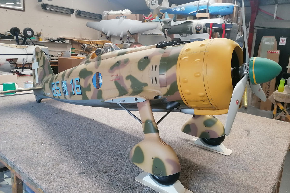 Maquette avion : FIAT CR.42 Falco Assault/Night Fighter en 1:48 - Italeri - Rue des Maquettes