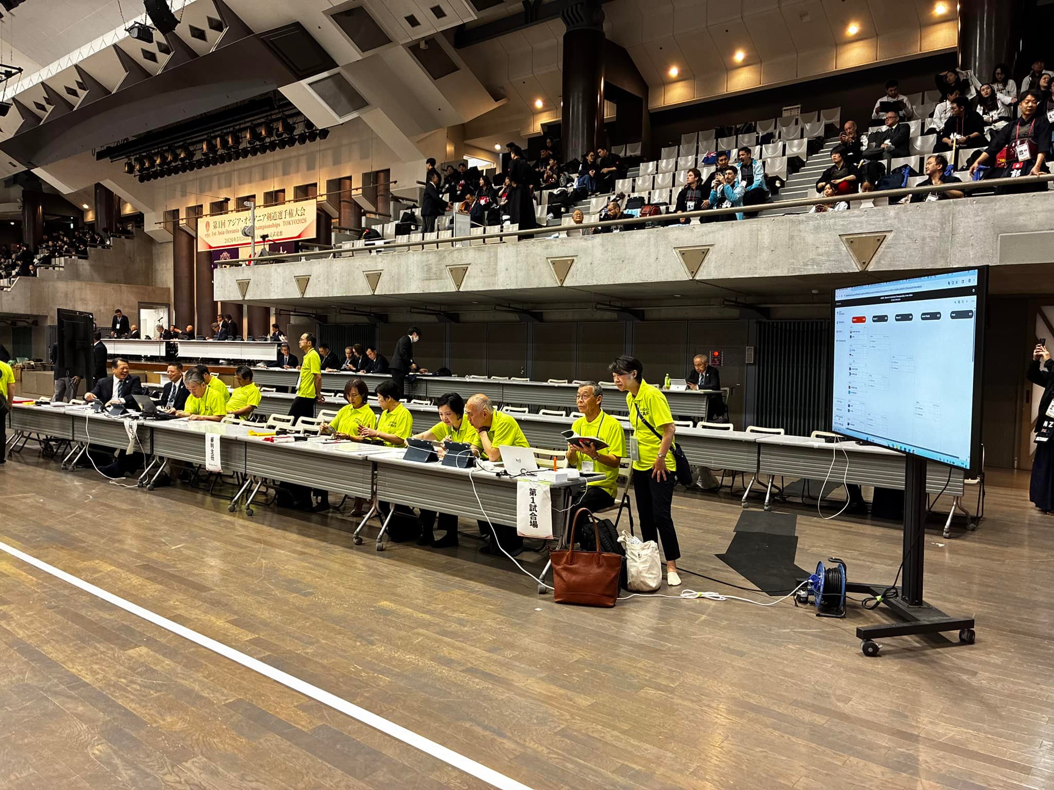 Preparations for the 1AOKC have been completed at the Tokyo Budokan