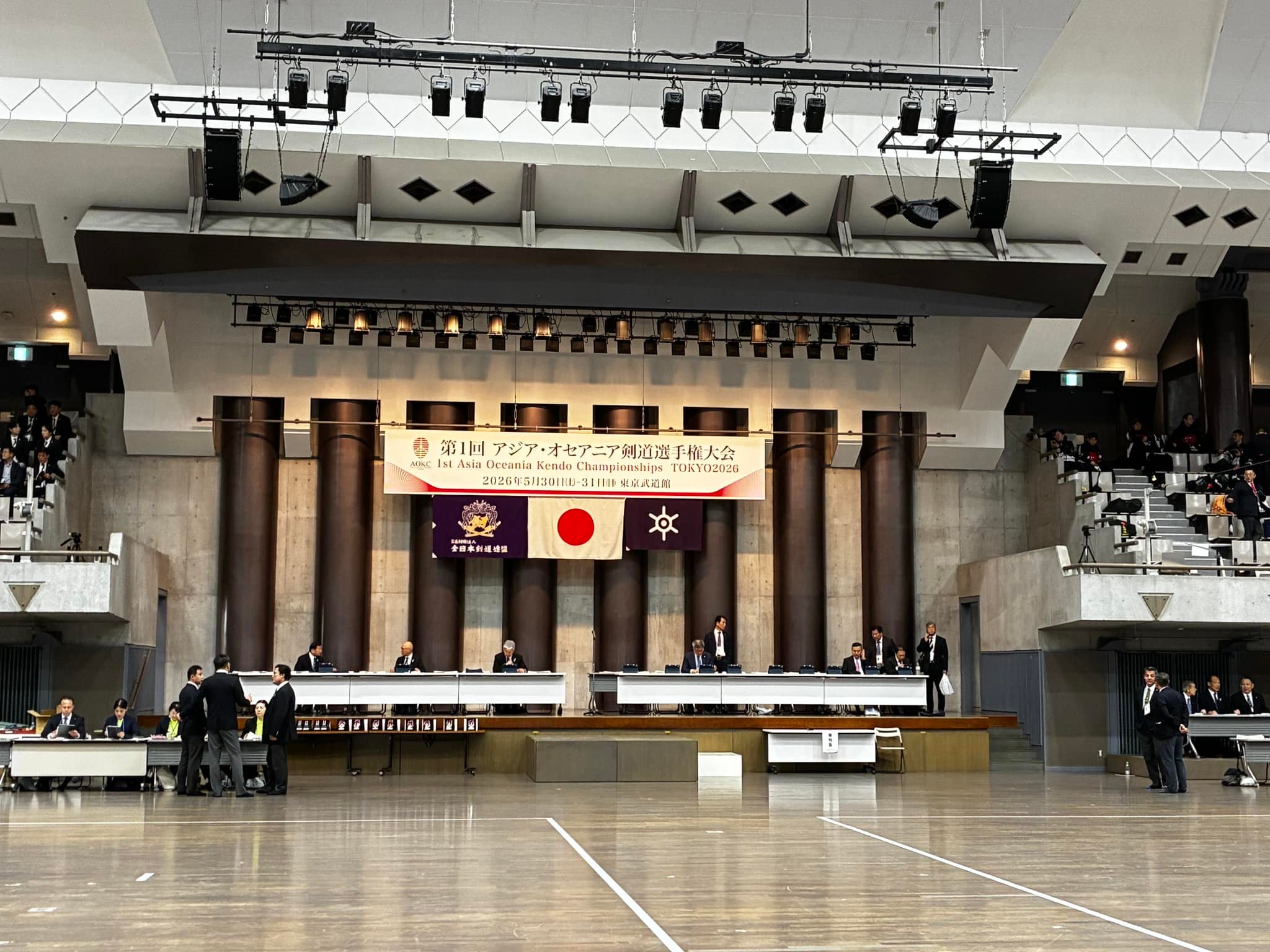 Preparations for the 1AOKC have been completed at the Tokyo Budokan