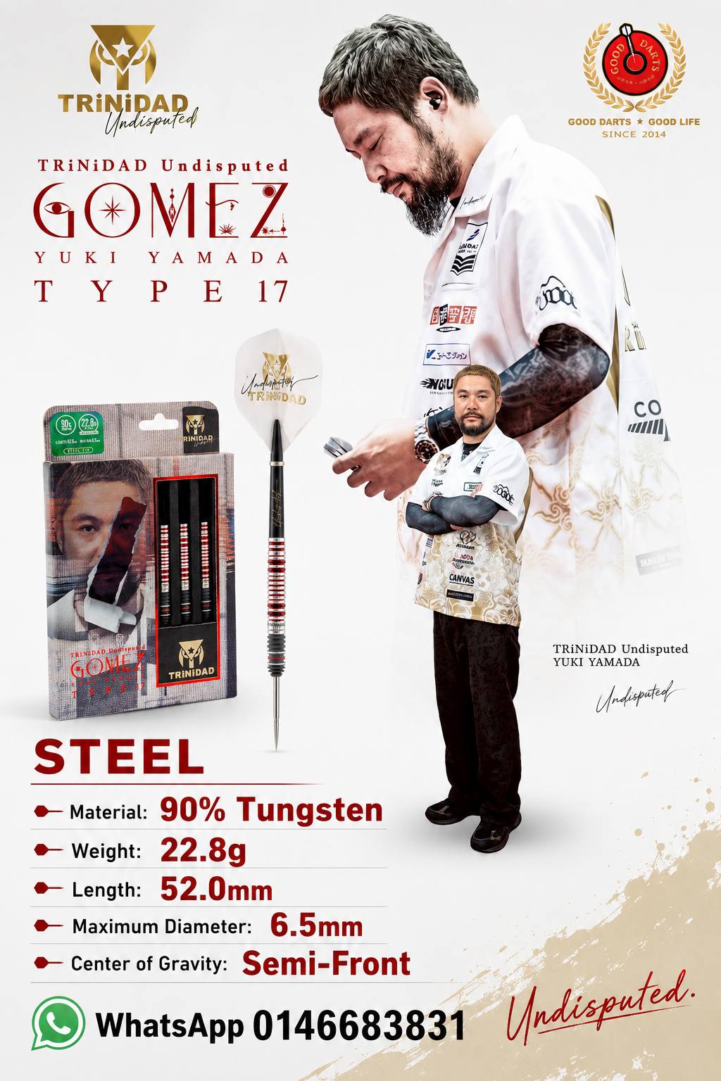 TYPE GOMEZ TRiNiDAD ダーツ 17 Undisputed