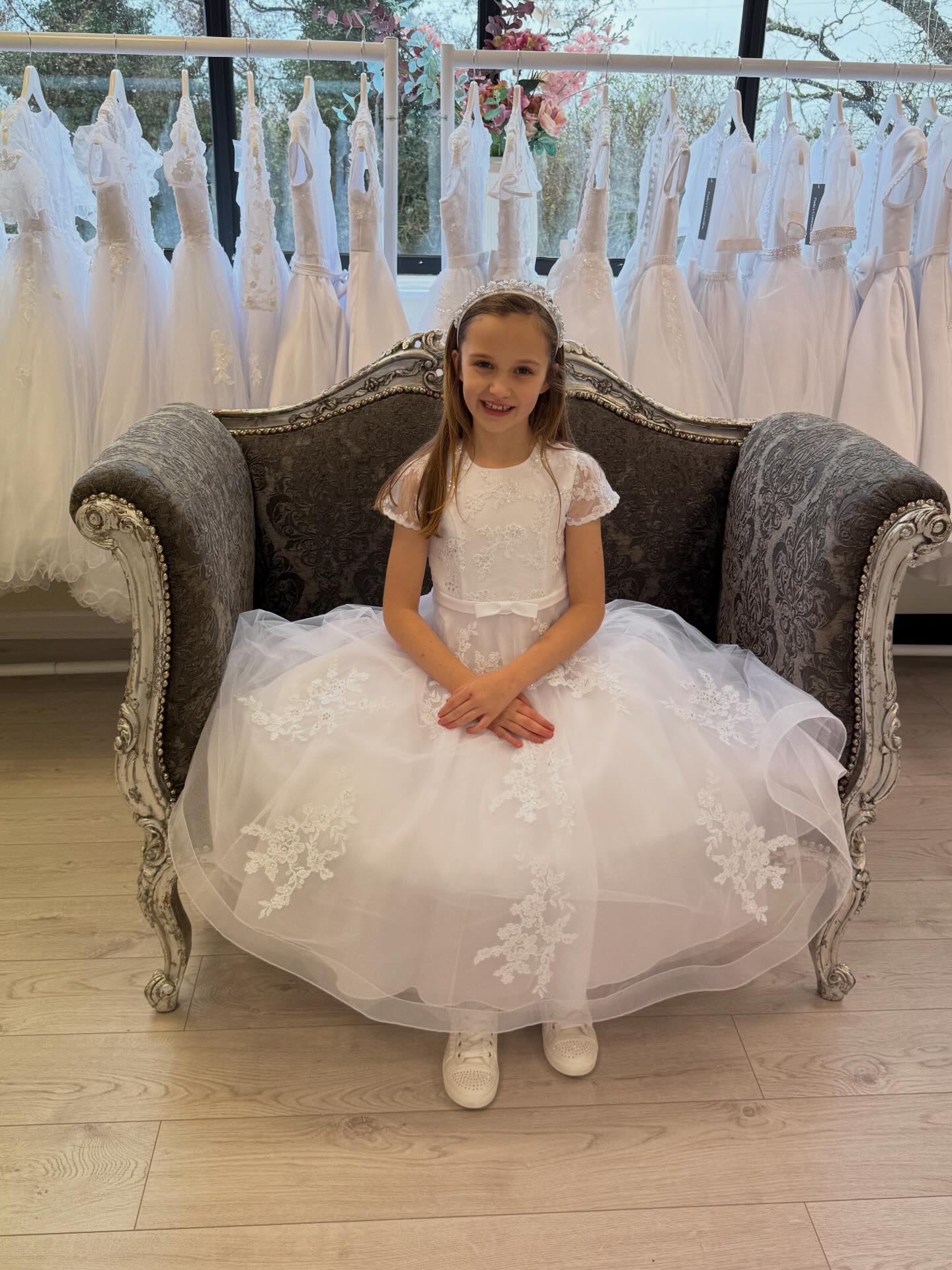 open lace back dress Velvety Soft Once Upon A Tower Princess Size 3-4