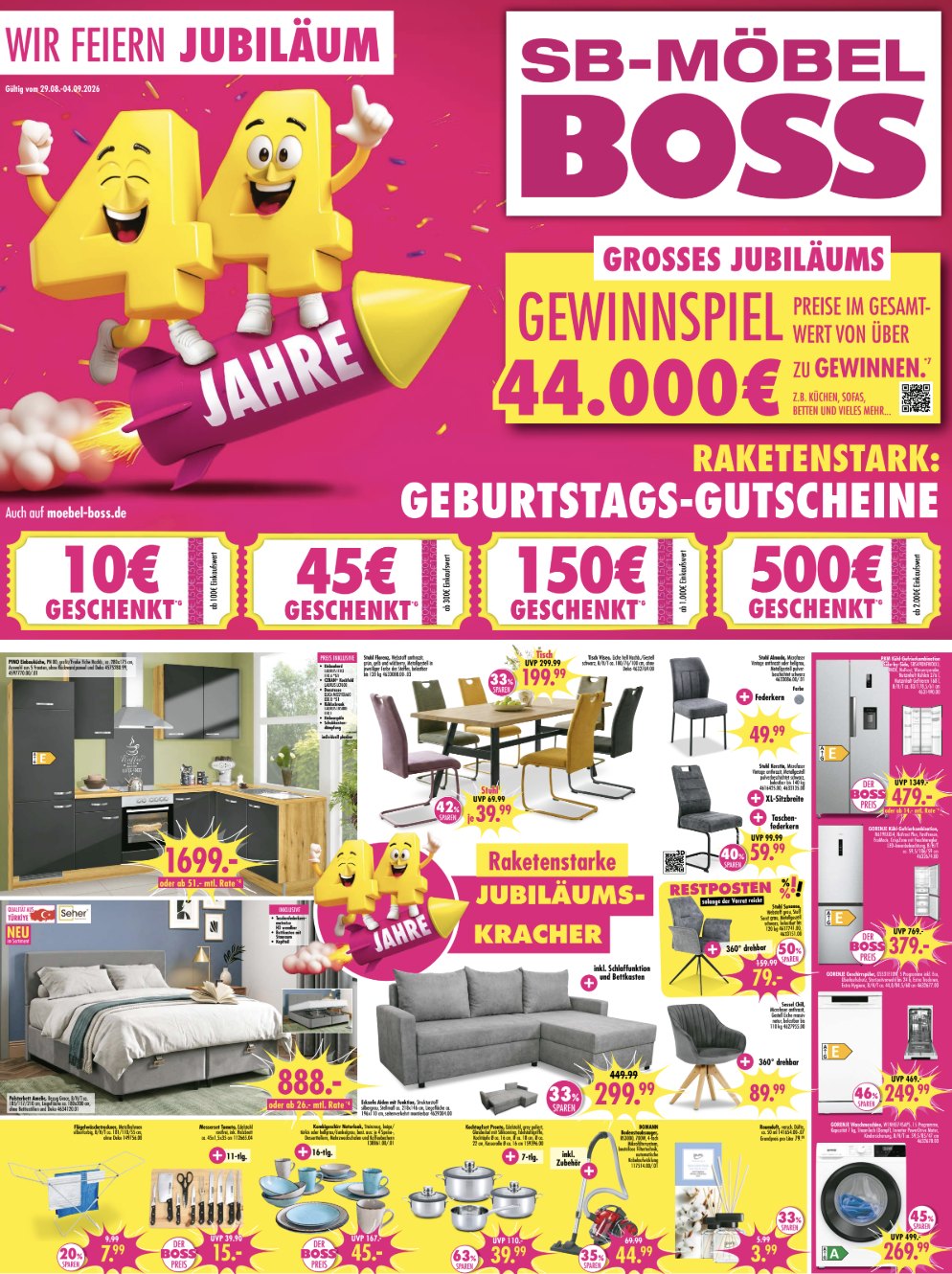 Lust auf frischen Wind in euren vier Wänden? 🏡 Der neue Möbel Boss Prospekt ist da und steckt voller Ideen für ein Zuhause, das ganz nach eurem Geschmack gestaltet ist. 😍 Von