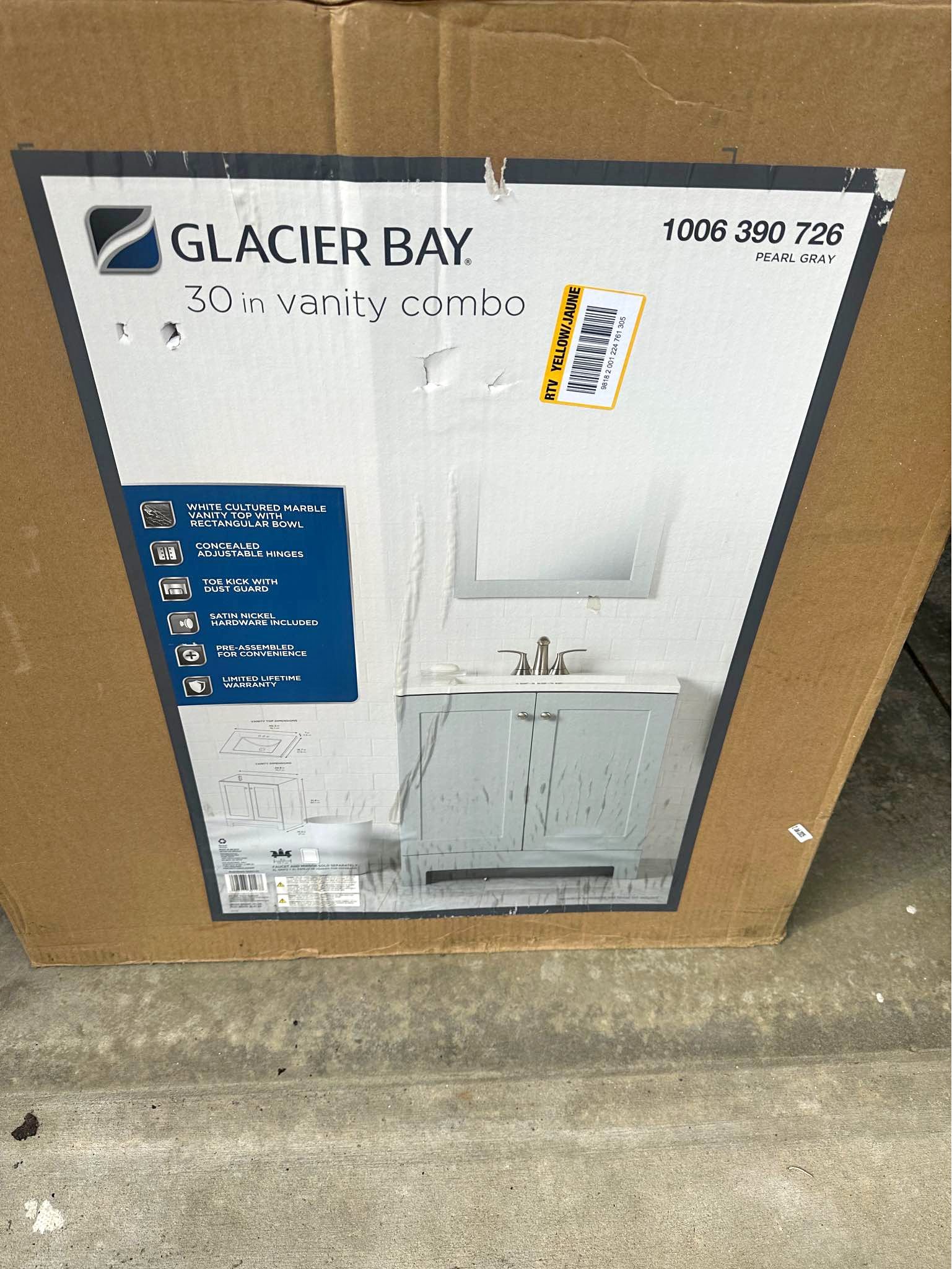 Brand new Glacier Bay Vanity Combo - Vanities & Makeup Tables - Howland