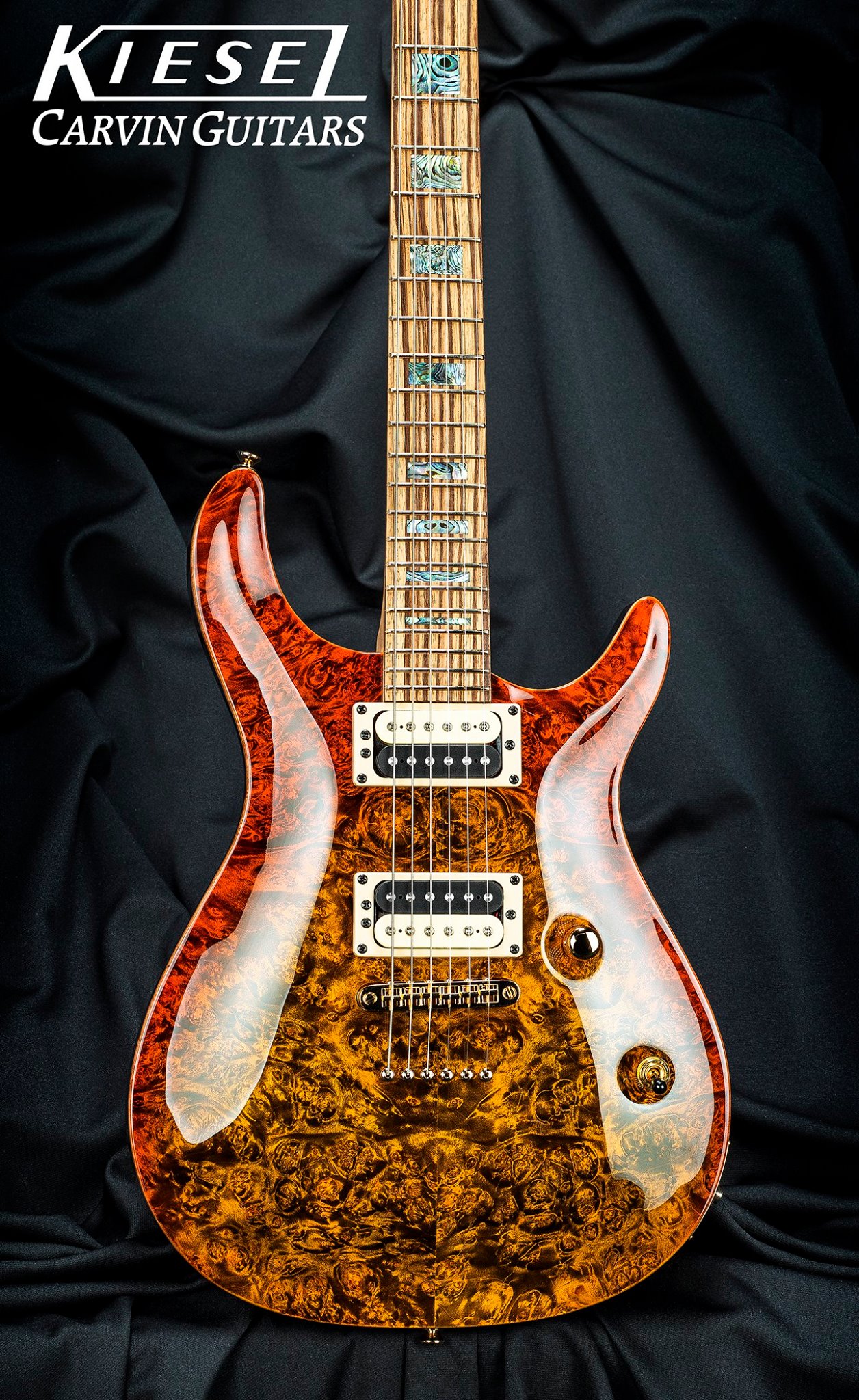 Kiesel - The Neil Zaza signature model yet another burl maple