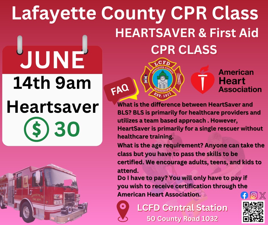 Heartsaver/CPR/AED/First Aid Class