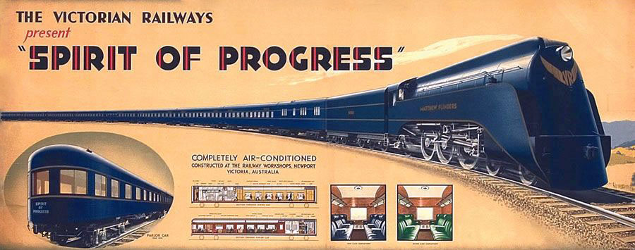 Spirit of Progress, The Victorian Railways (brochure). 1939