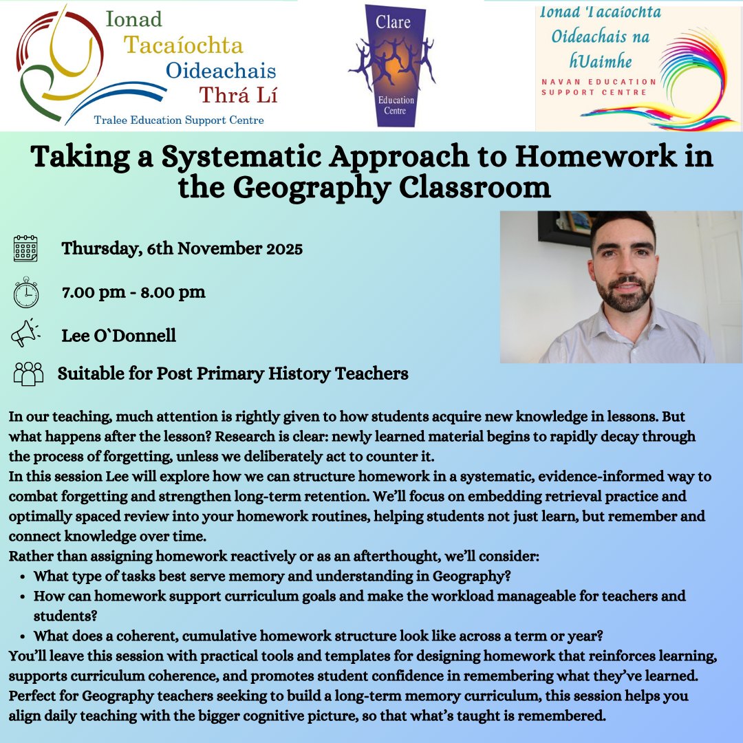 Tralee - 📢 Post-Primary Geography Teachers ️ Webinar: Taking a ...