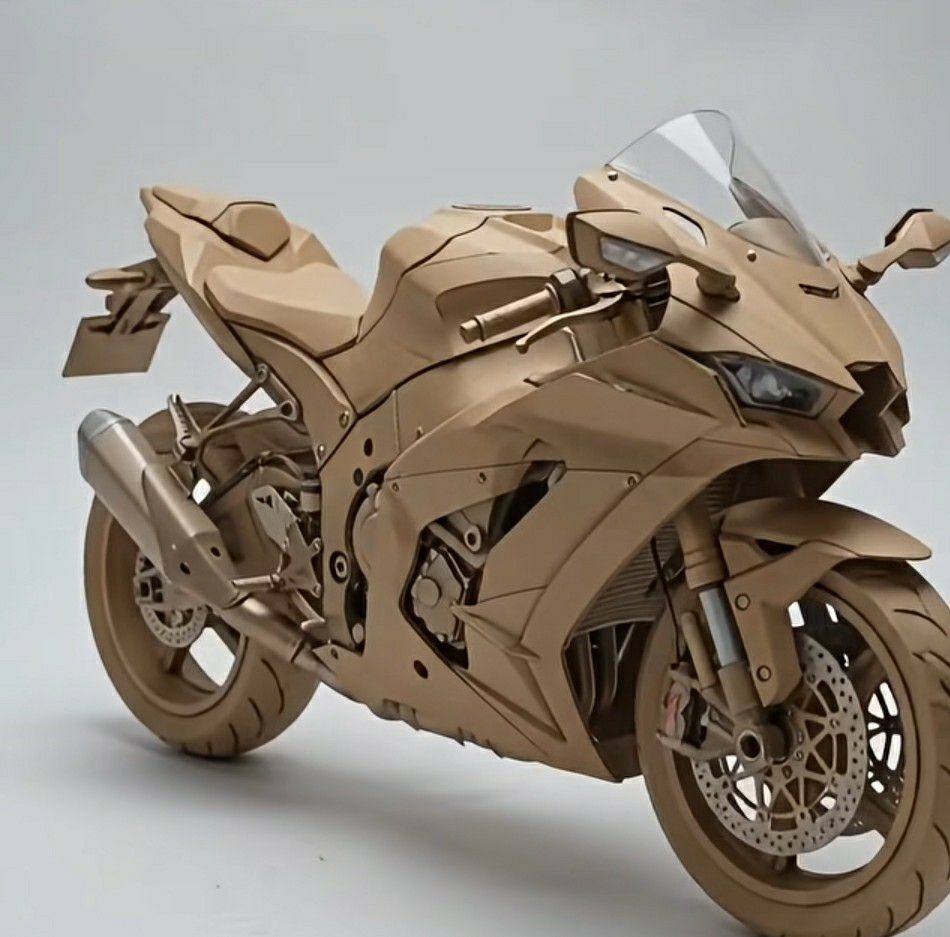 From simple cardboard to an incredible mini cruiser motorcycle! 😱🔥# ...