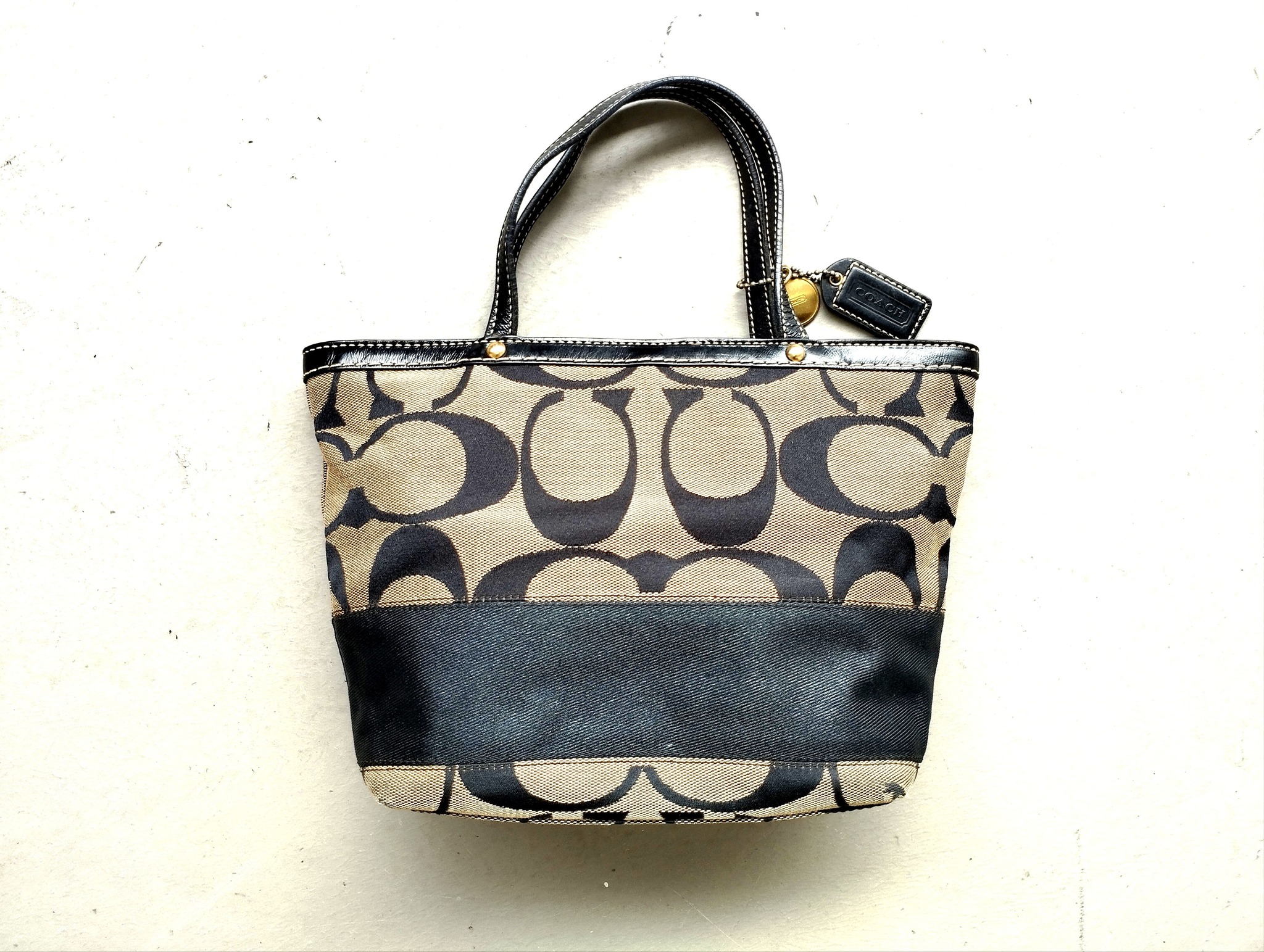 極美品 coach poppy tote black y2k archive 極美品 COACH ポピー 