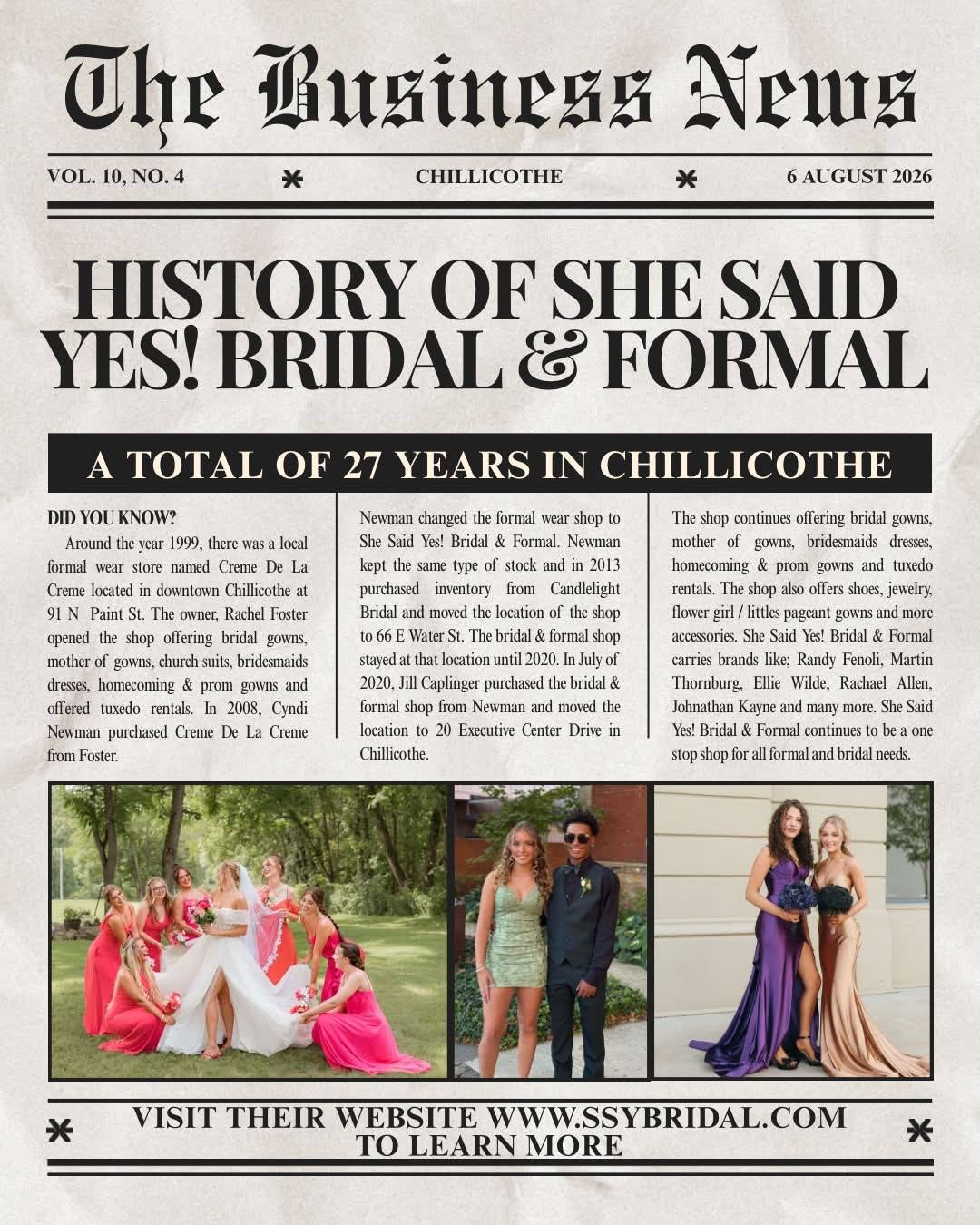 formal dress shops in chillicothe ohio She Said Yes! Bridal & prom dress stores near me