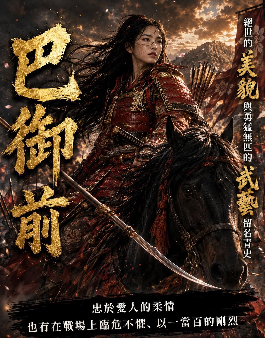 巴御前是日本歷史與傳奇文學中最具知名度、最受推崇的女性武士。「御前