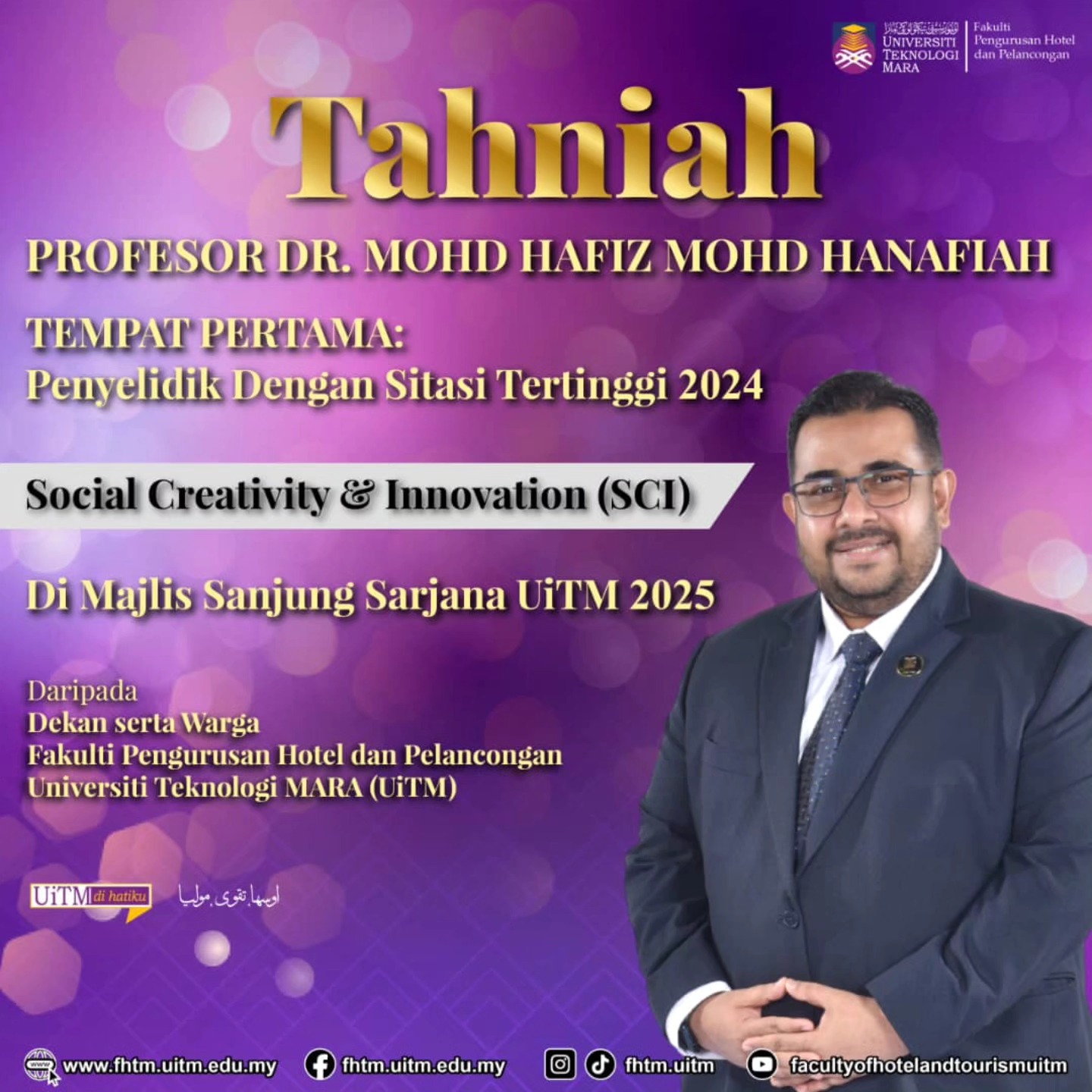 Fakulti - TAHNIAH & SYABAS!! Tahniah diucapkan kepada Prof. Dr. Mohd ...