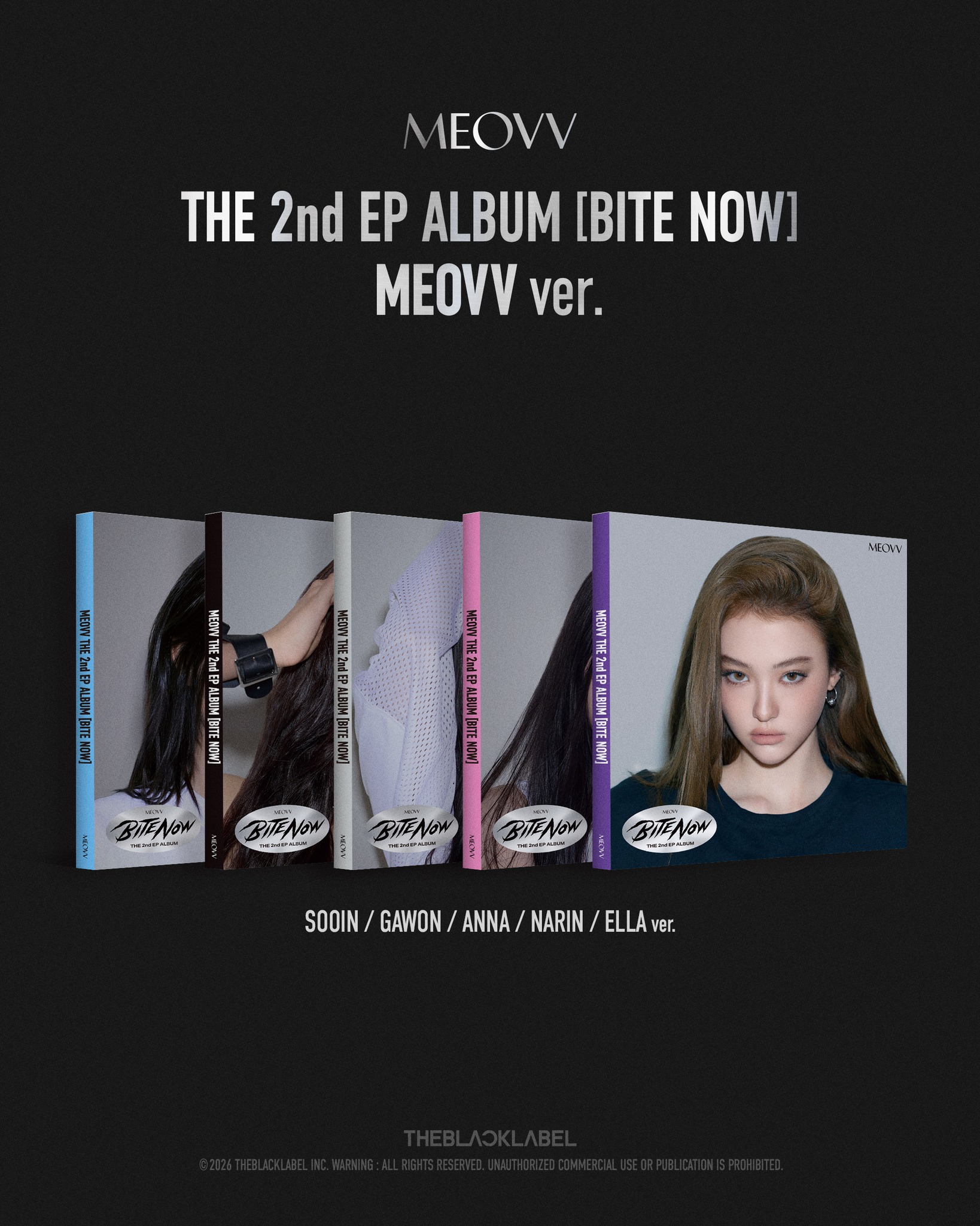 MEOVV THE 2nd EP ALBUM [BITE NOW] MEOVV ver. PRE-SAVE & PRE-ORDER