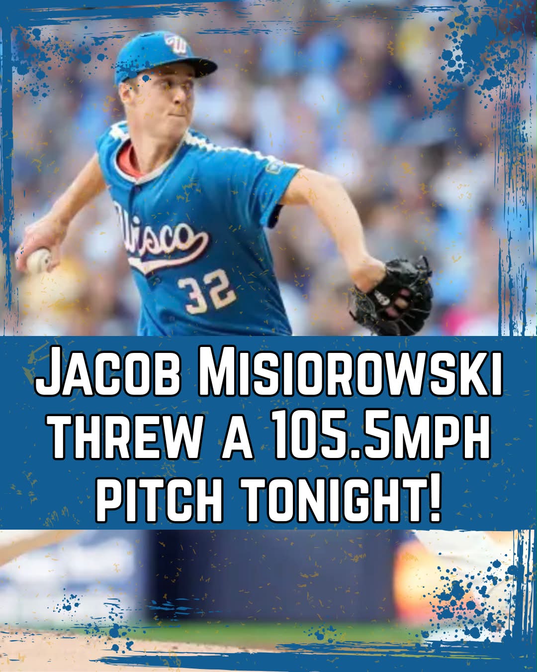 Jacob Misiorowski's 105.5 mph fastball to Pete Crow-Armstrong is