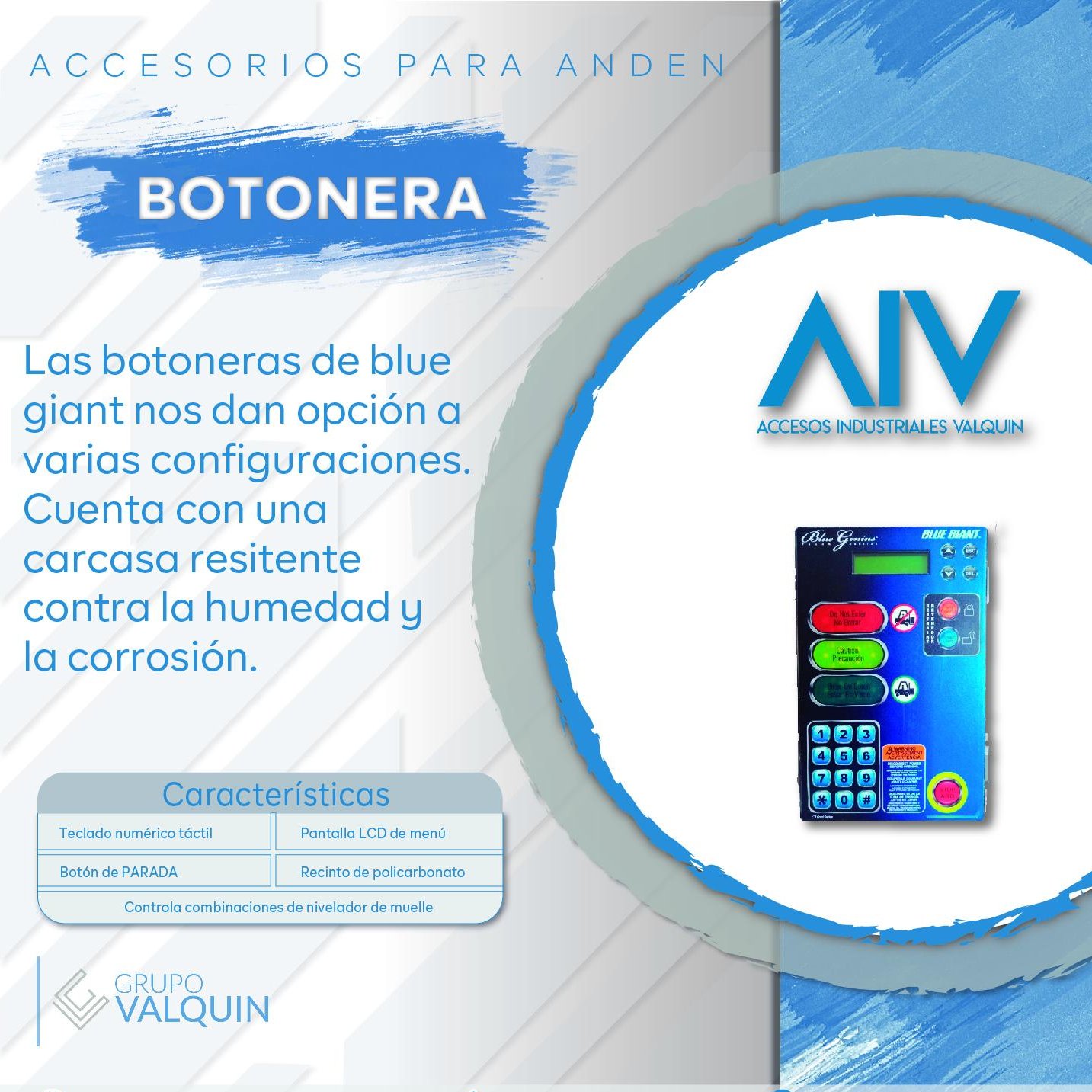 Accesos Industriales Valquin - 🕹B O T O N E R A 🚛 👨‍💻comunícate con ...