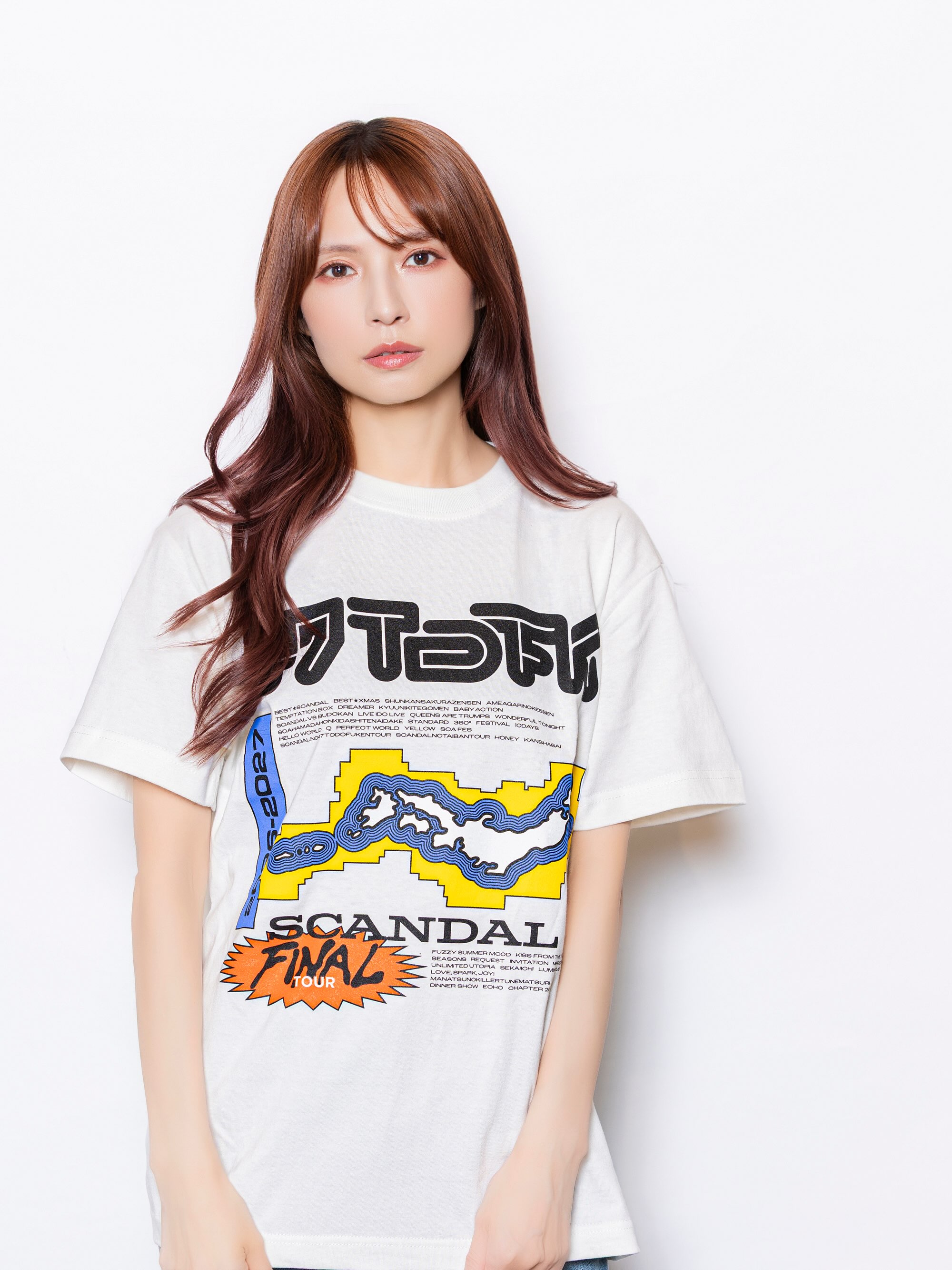 新品　SCANDAL Dreamer 2011 ライブTシャツ 47 Tシャツ VANILLA WHITE ¥4,500 SIZE：S/M/L/XL ※Sサイズ着用