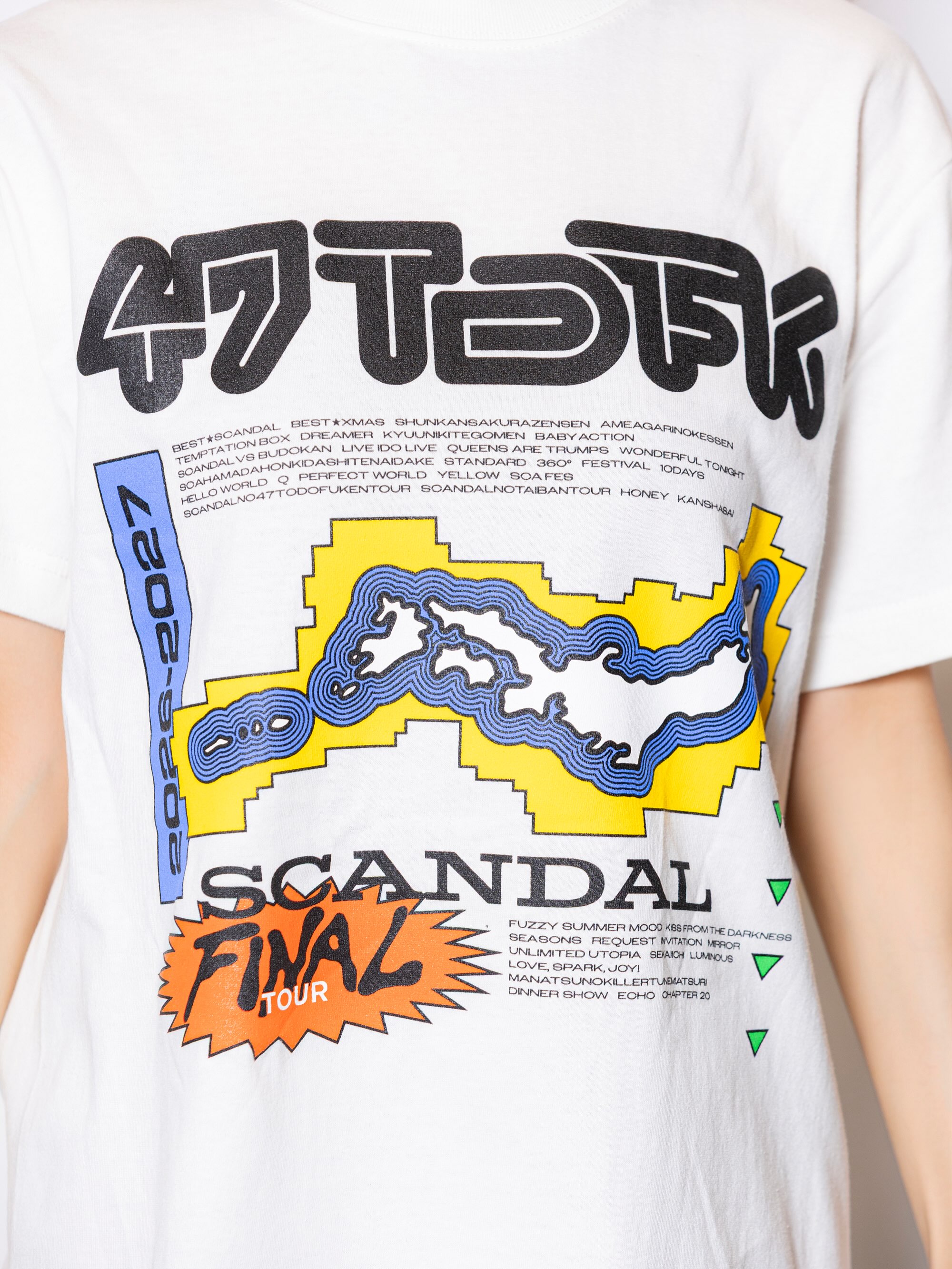 47 Tシャツ VANILLA WHITE ¥4,500 SIZE：S/M/L/XL ※Sサイズ着用